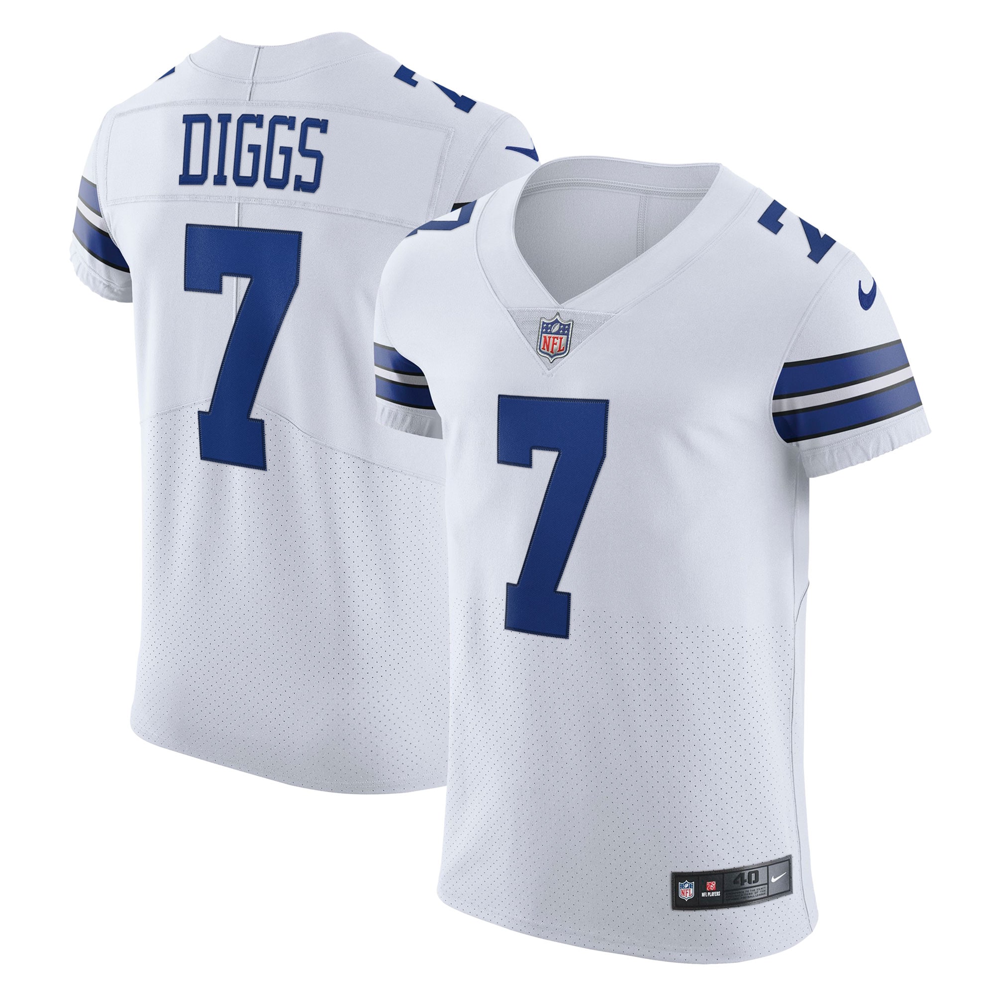 Men's Dallas Cowboys Trevon Diggs White Vapor Elite Jersey Js3825