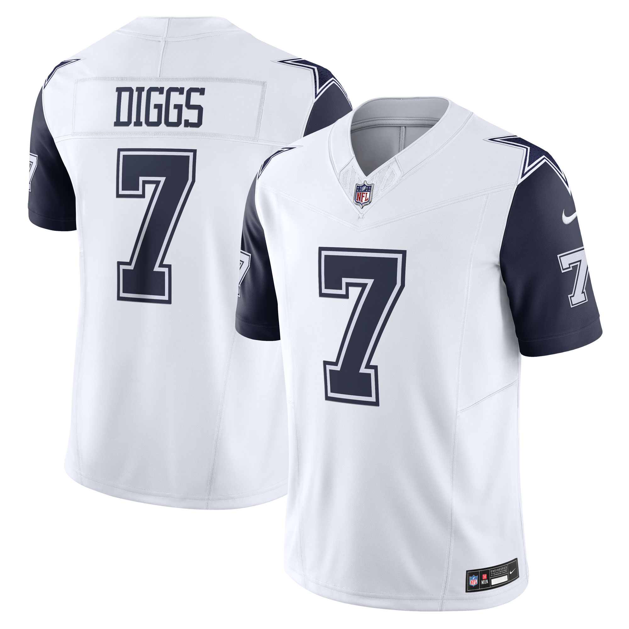 Men's Dallas Cowboys Trevon Diggs White Vapor F.u.s.e. Limited Jersey Js6620