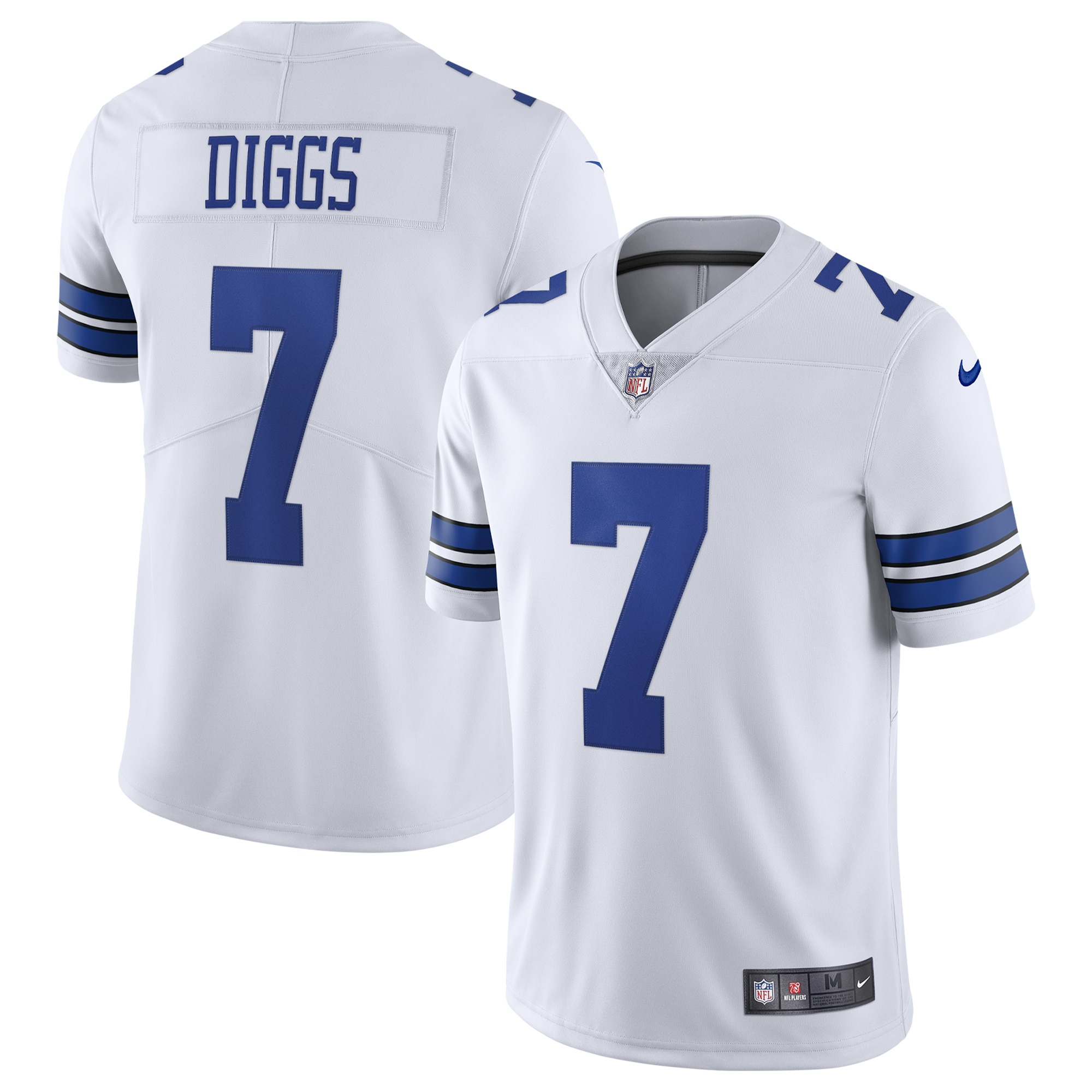 Men's Dallas Cowboys Trevon Diggs White Vapor Limited Jersey Js4506