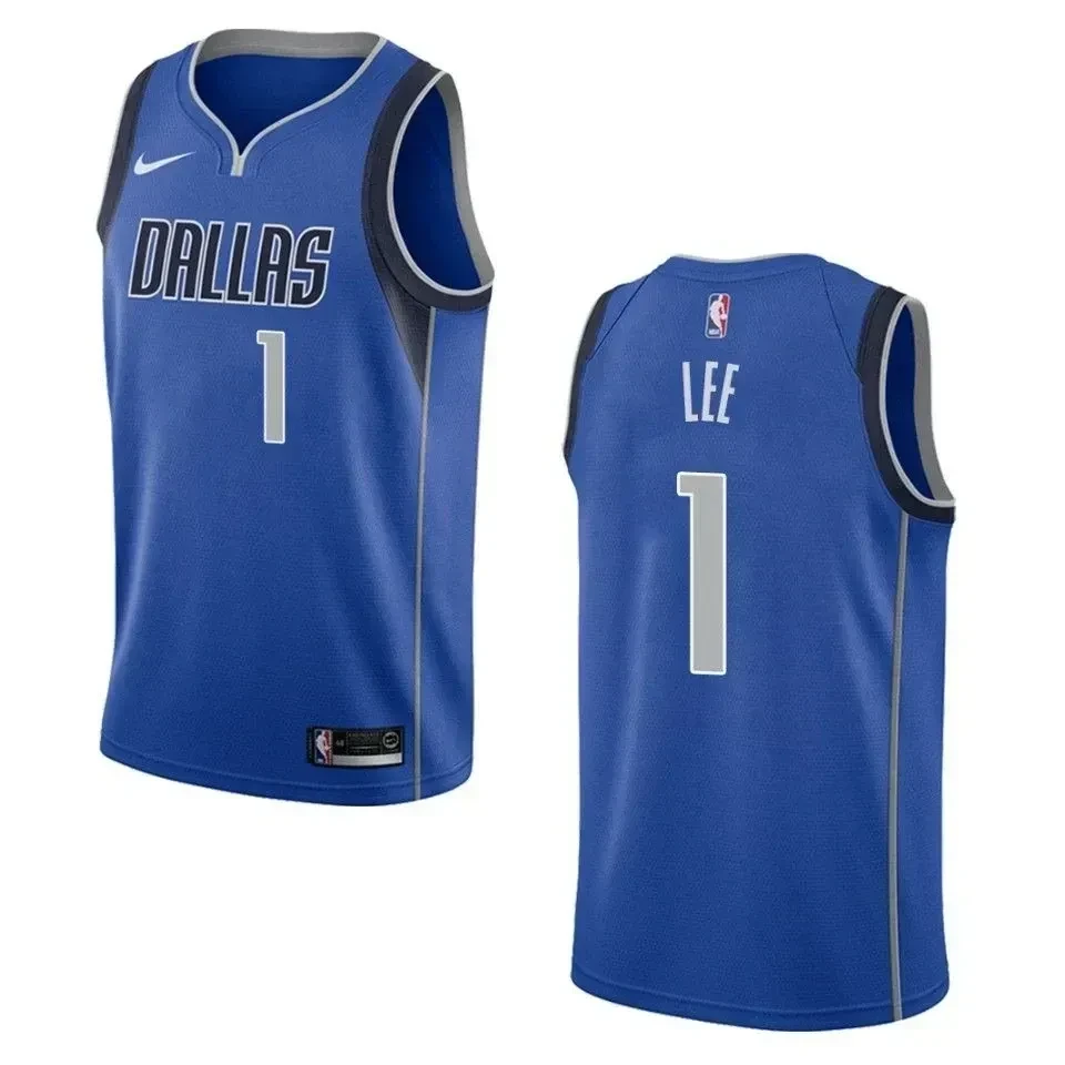 Men's Dallas Mavericks 1 Courtney Lee Icon Swingman Jersey - Blue