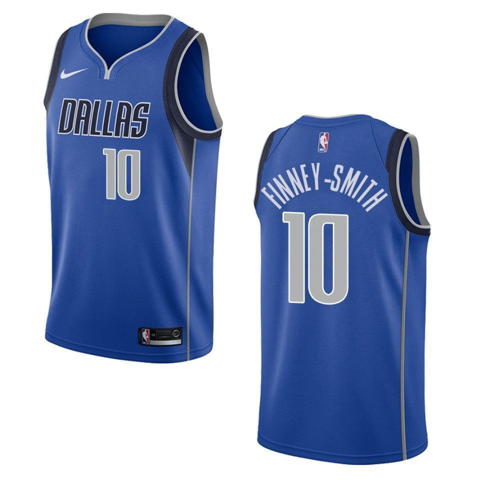 Men's Dallas Mavericks 10 Dorian Finney-smith Icon Swingman Jersey - Blue