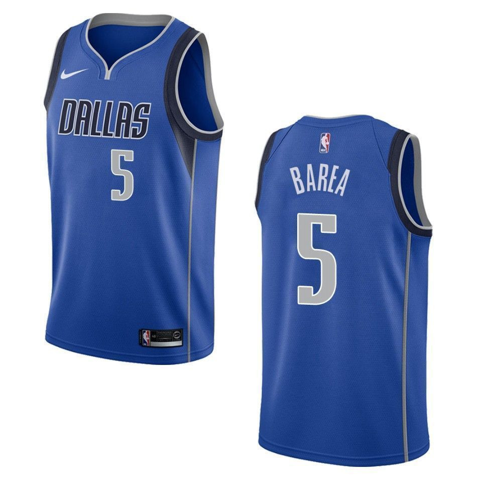 Men's Dallas Mavericks 5 J.j. Barea Icon Swingman Jersey - Blue
