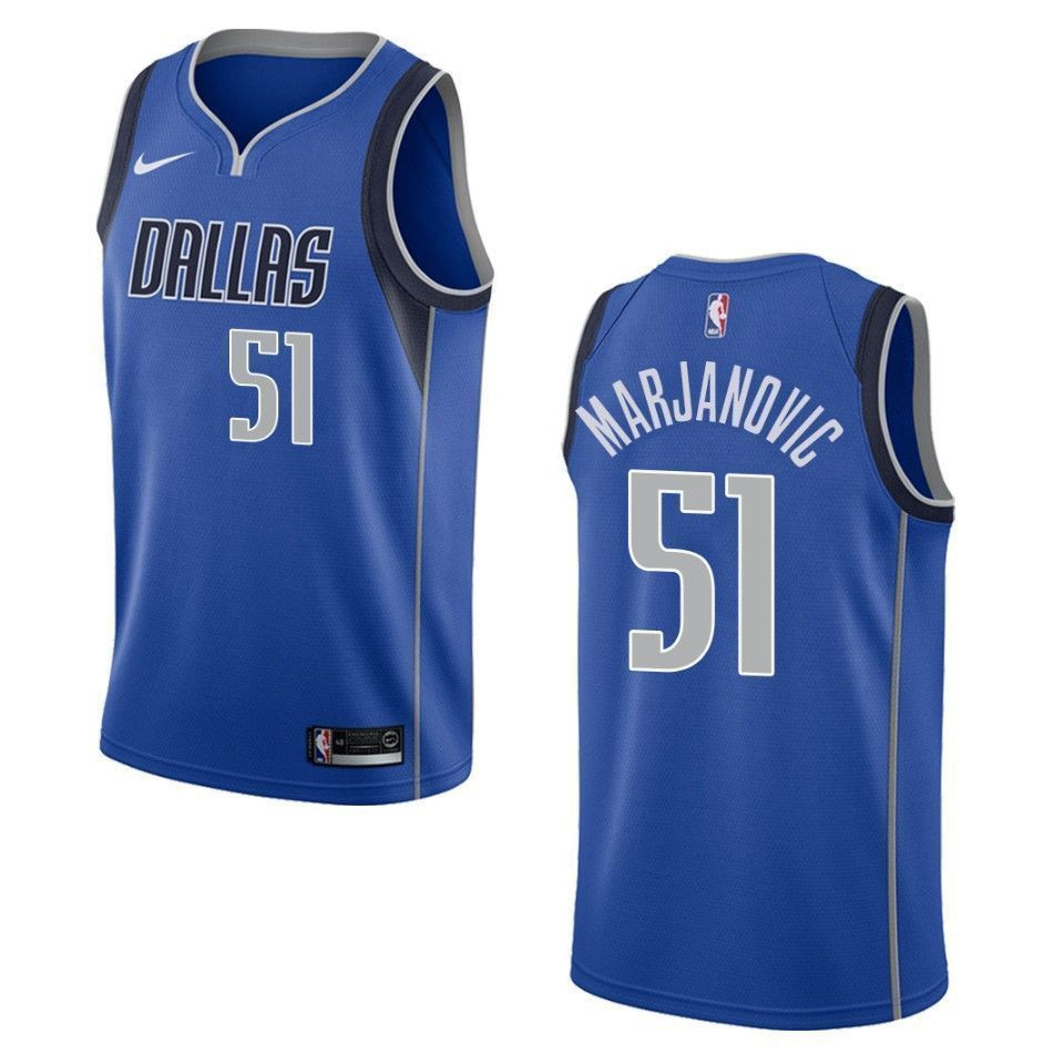 Men's Dallas Mavericks 51 Boban Marjanovic Icon Swingman Jersey - Blue