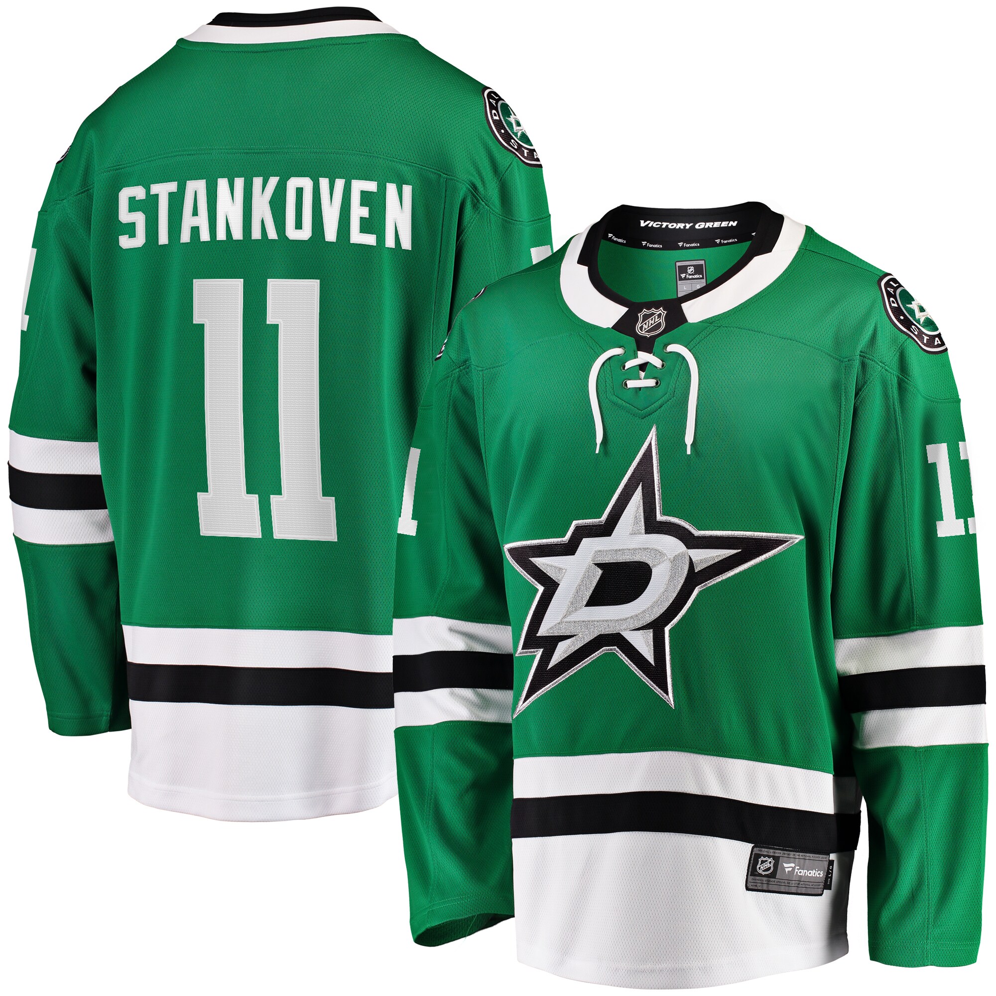 Men's Dallas Stars Logan Stankoven Kelly Green Premier Breakaway Player Jersey