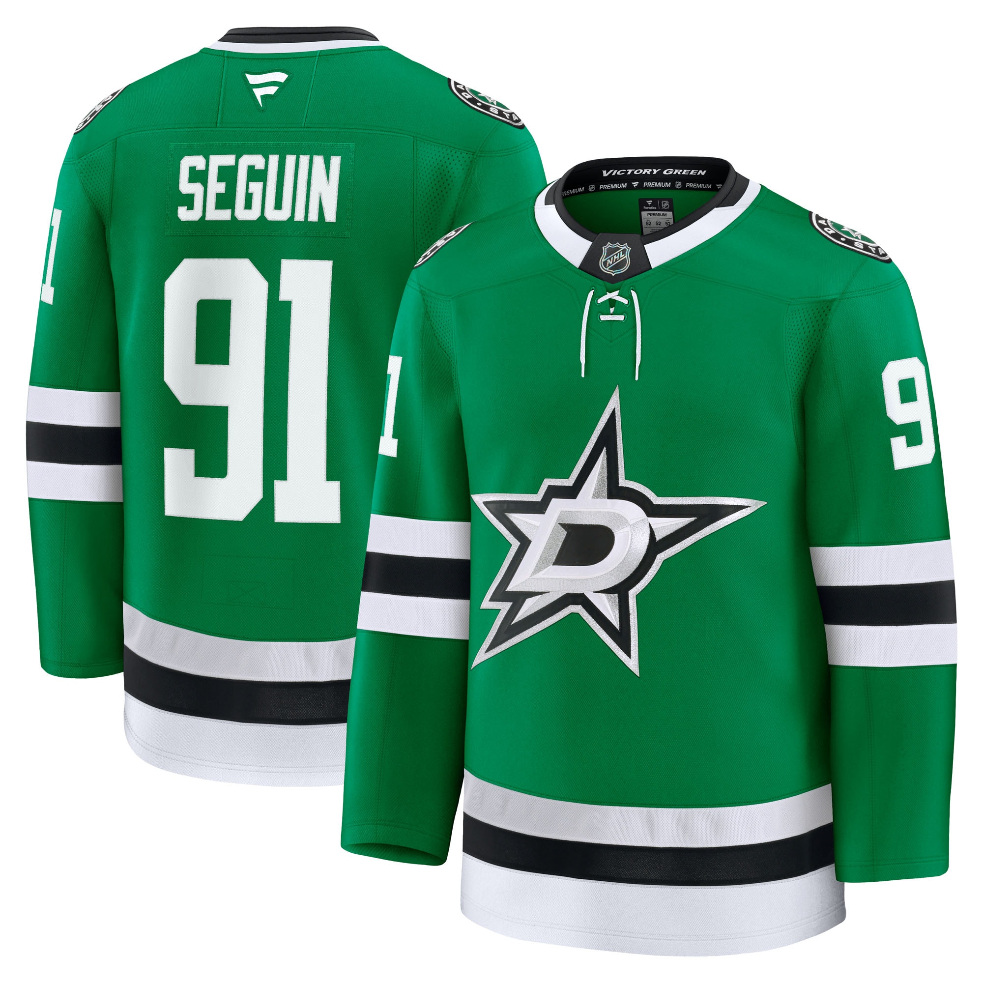 Men's Dallas Stars Tyler Seguin Kelly Green Home Premium Jersey