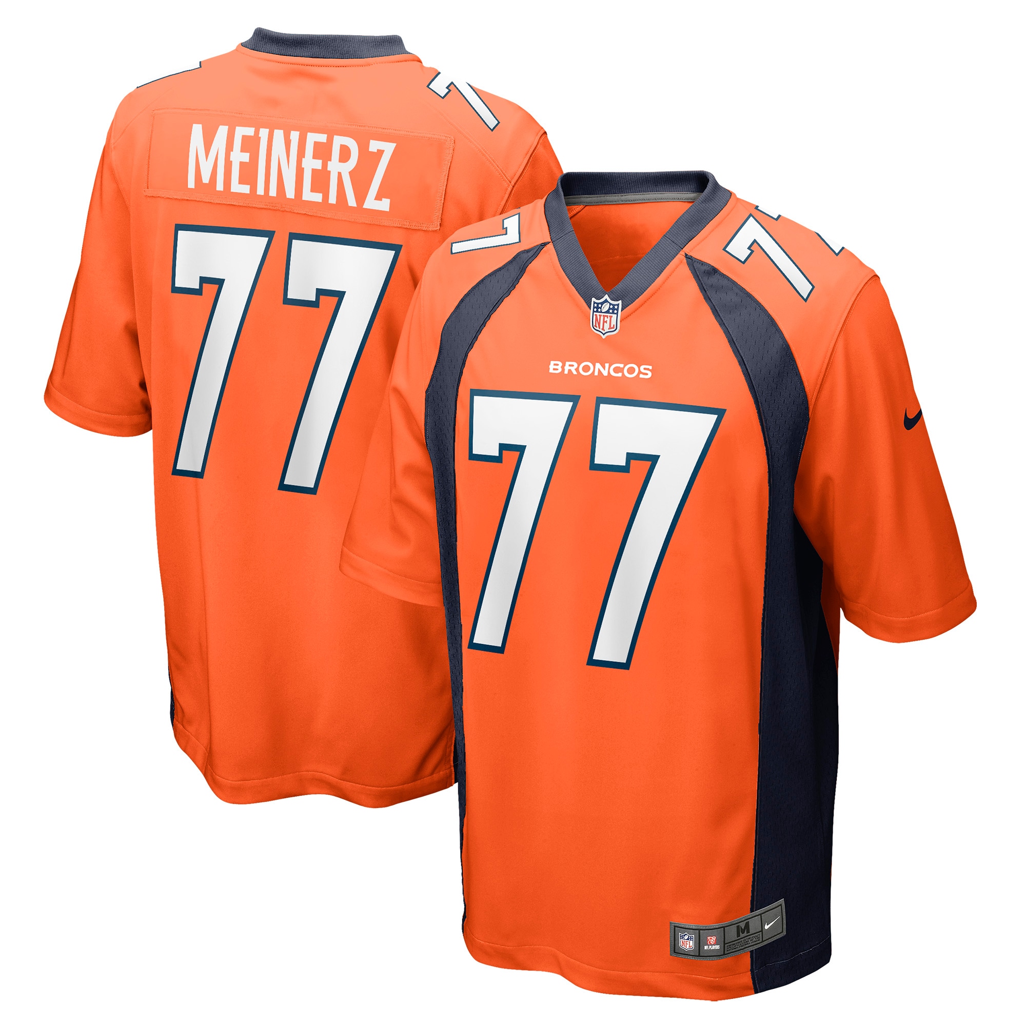 Men's Denver Broncos Quinn Meinerz Orange Game Jersey Js7940