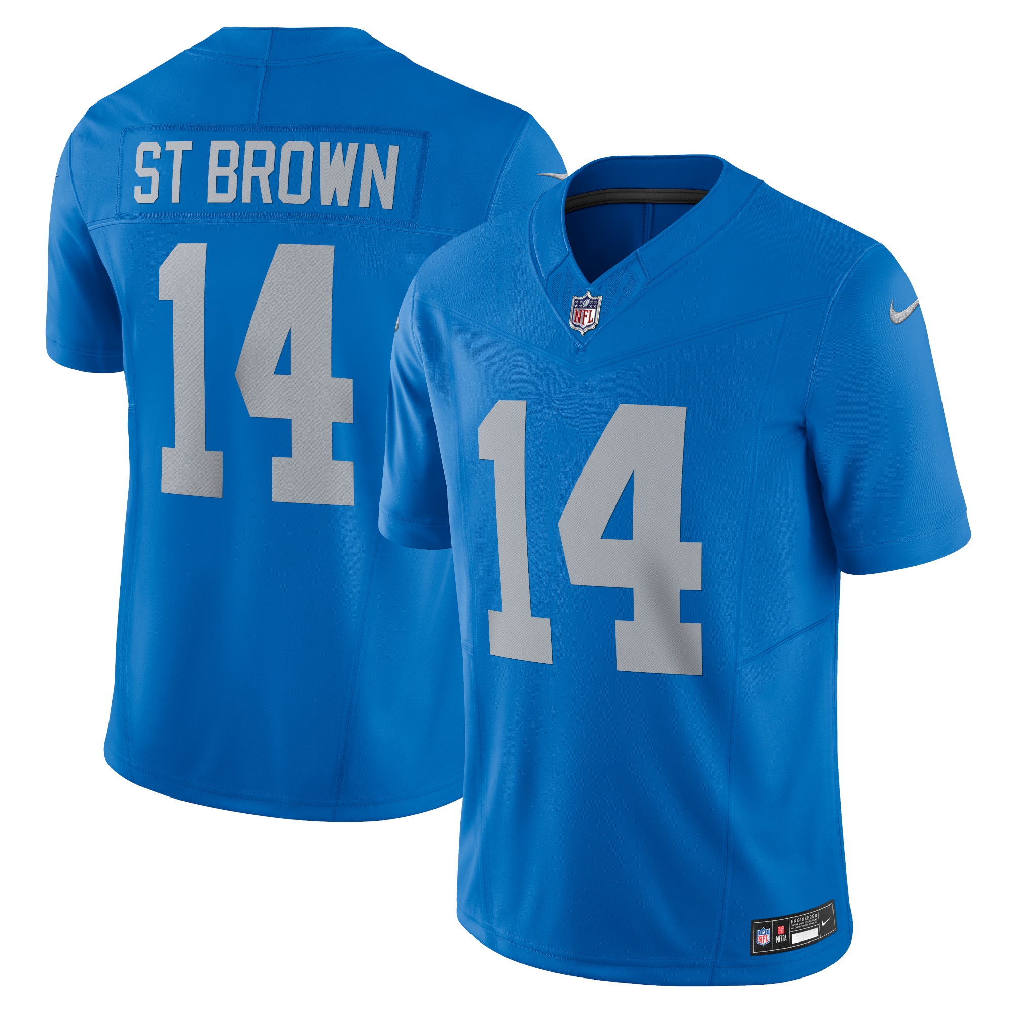 Men's Detroit Lions Amon-ra St. Brown Blue Vapor F.u.s.e. Alternate Limited Jersey Js1334