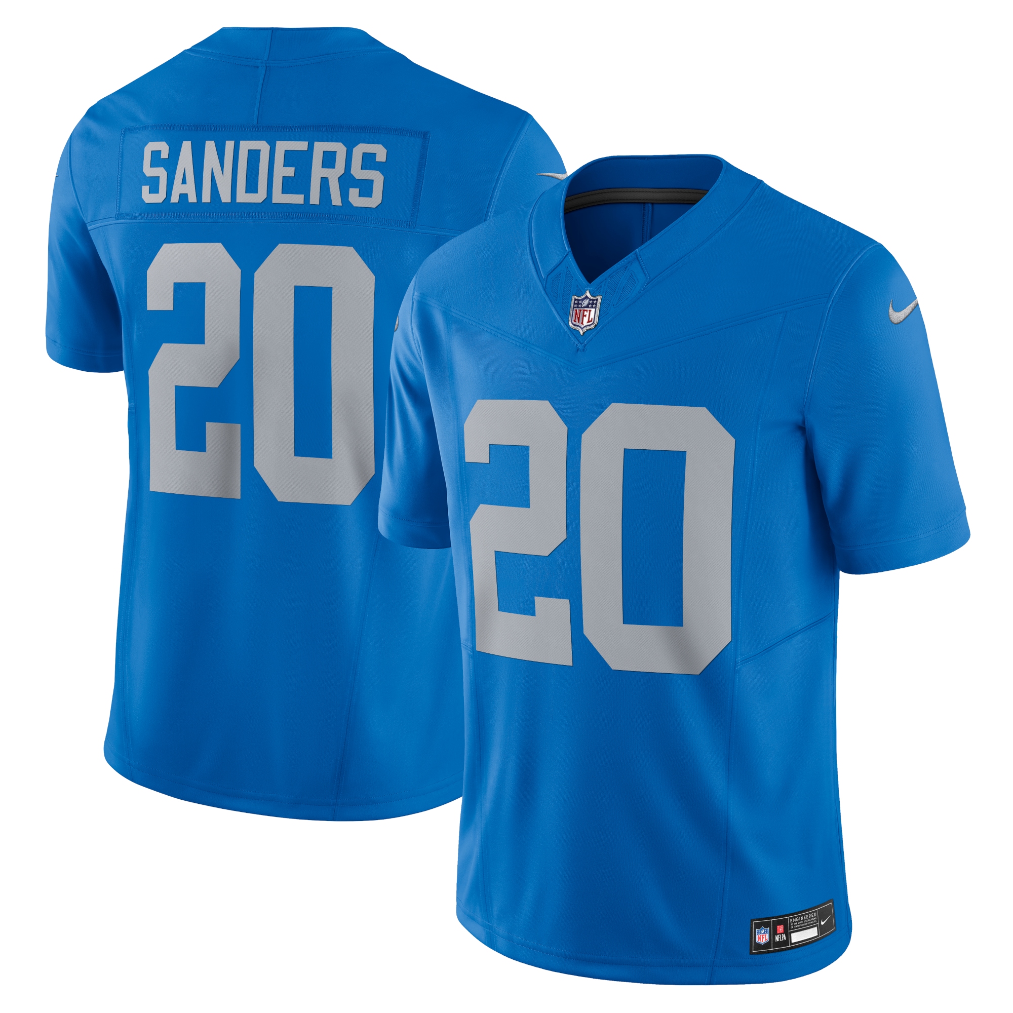 Men's Detroit Lions Barry Sanders Blue Vapor F.u.s.e. Alternate Limited Jersey Js1941
