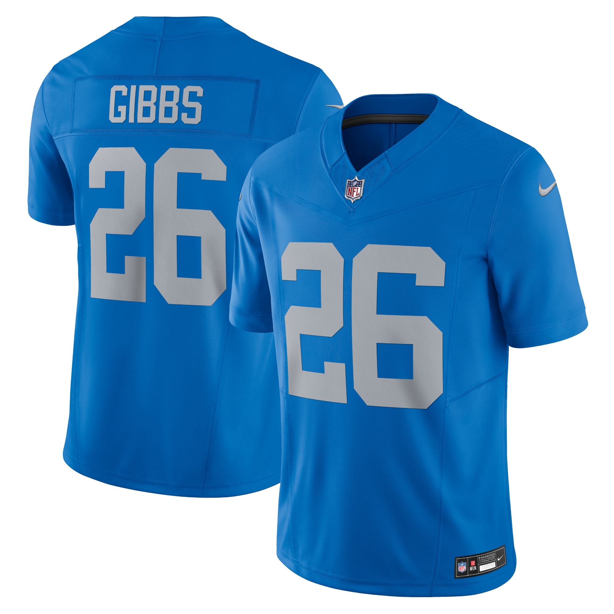 Men's Detroit Lions Jahmyr Gibbs Blue Vapor F.u.s.e. Alternate Limited Jersey Js5921