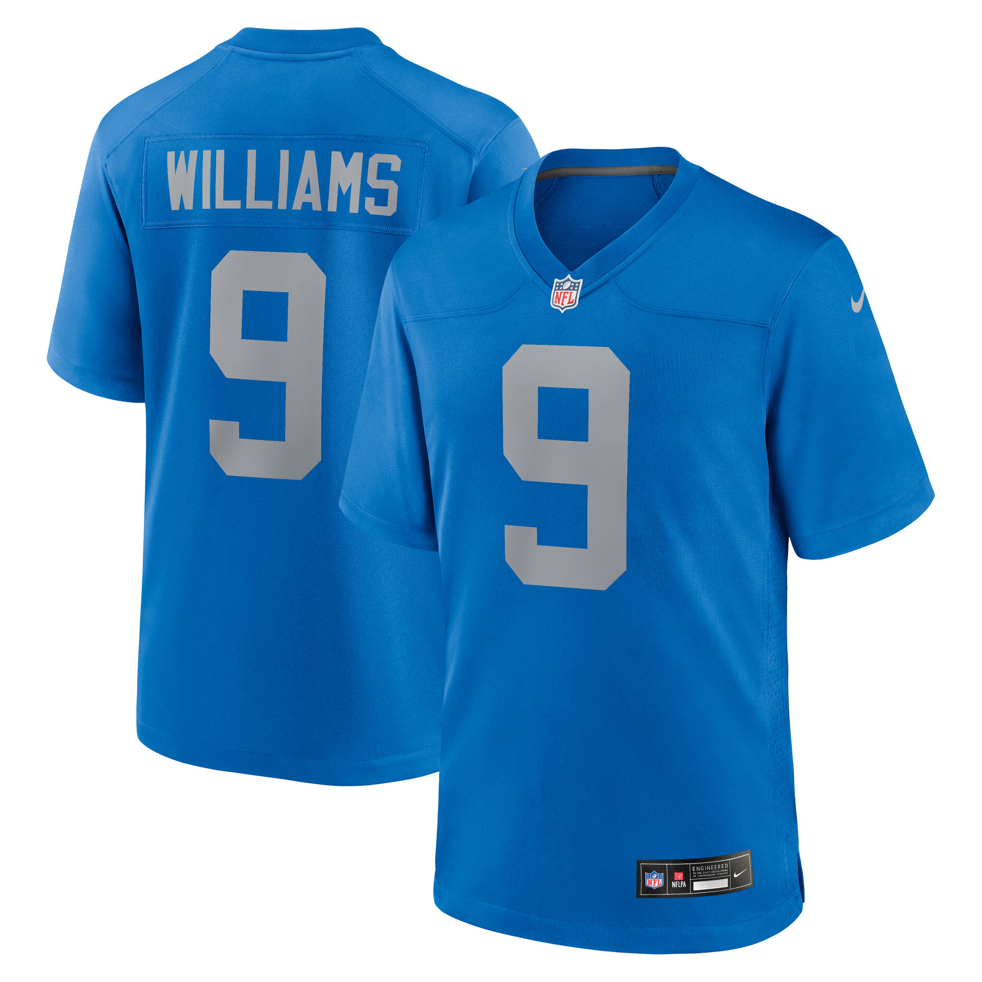 Men's Detroit Lions Jameson Williams Blue Alternate Game Jersey Js5633