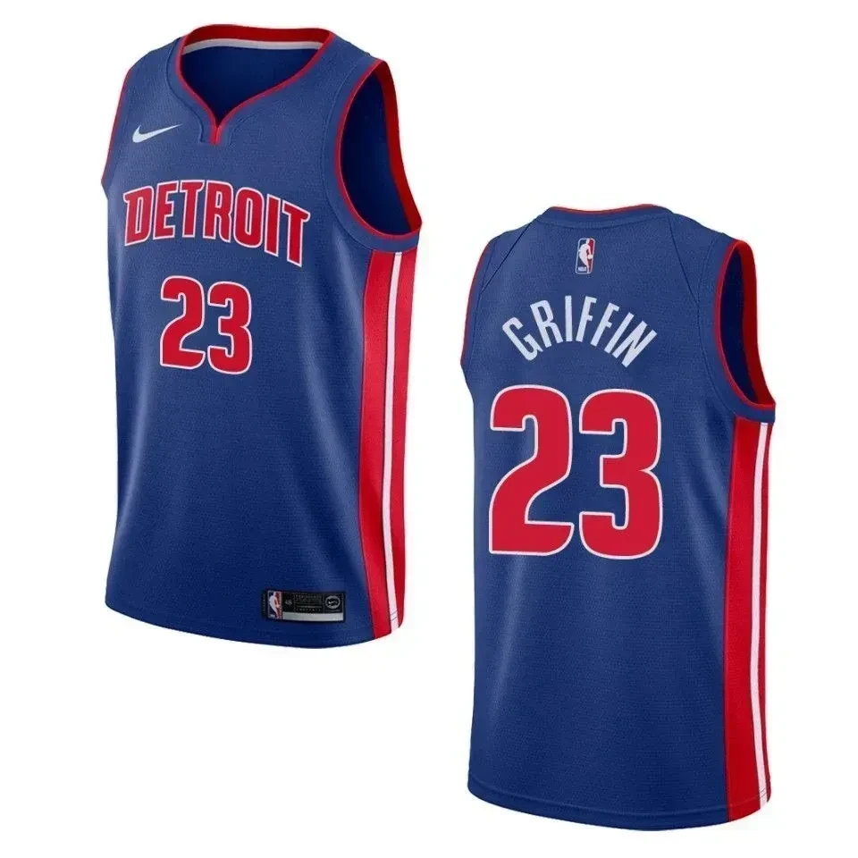 Men's Detroit Pistons 23 Blake Griffin Icon Swingman Jersey - Blue