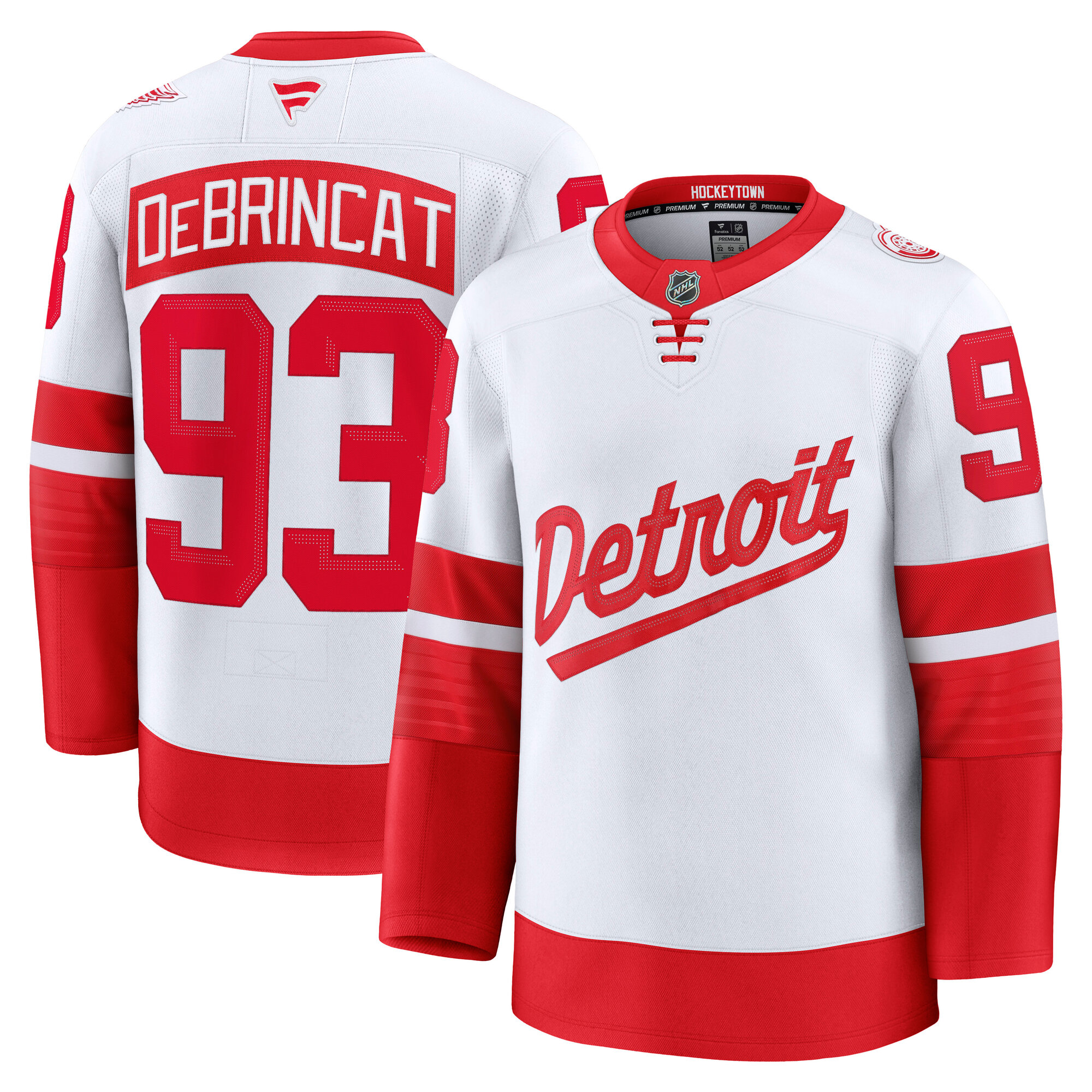 Men's Detroit Red Wings Alex Debrincat White 2025 Nhl Stadium Series Premium Player Jersey