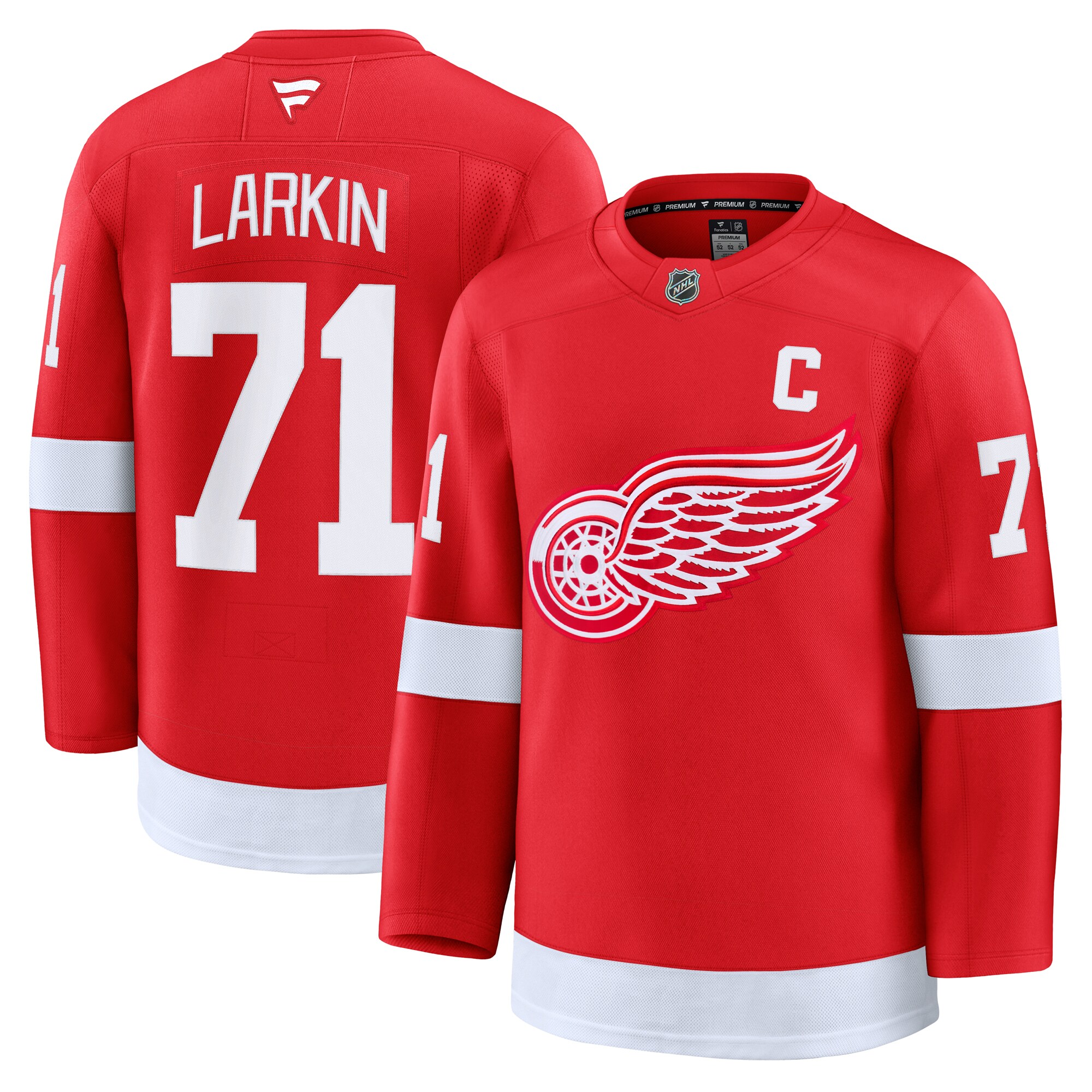 Men's Detroit Red Wings Dylan Larkin Red Home Premium Jersey