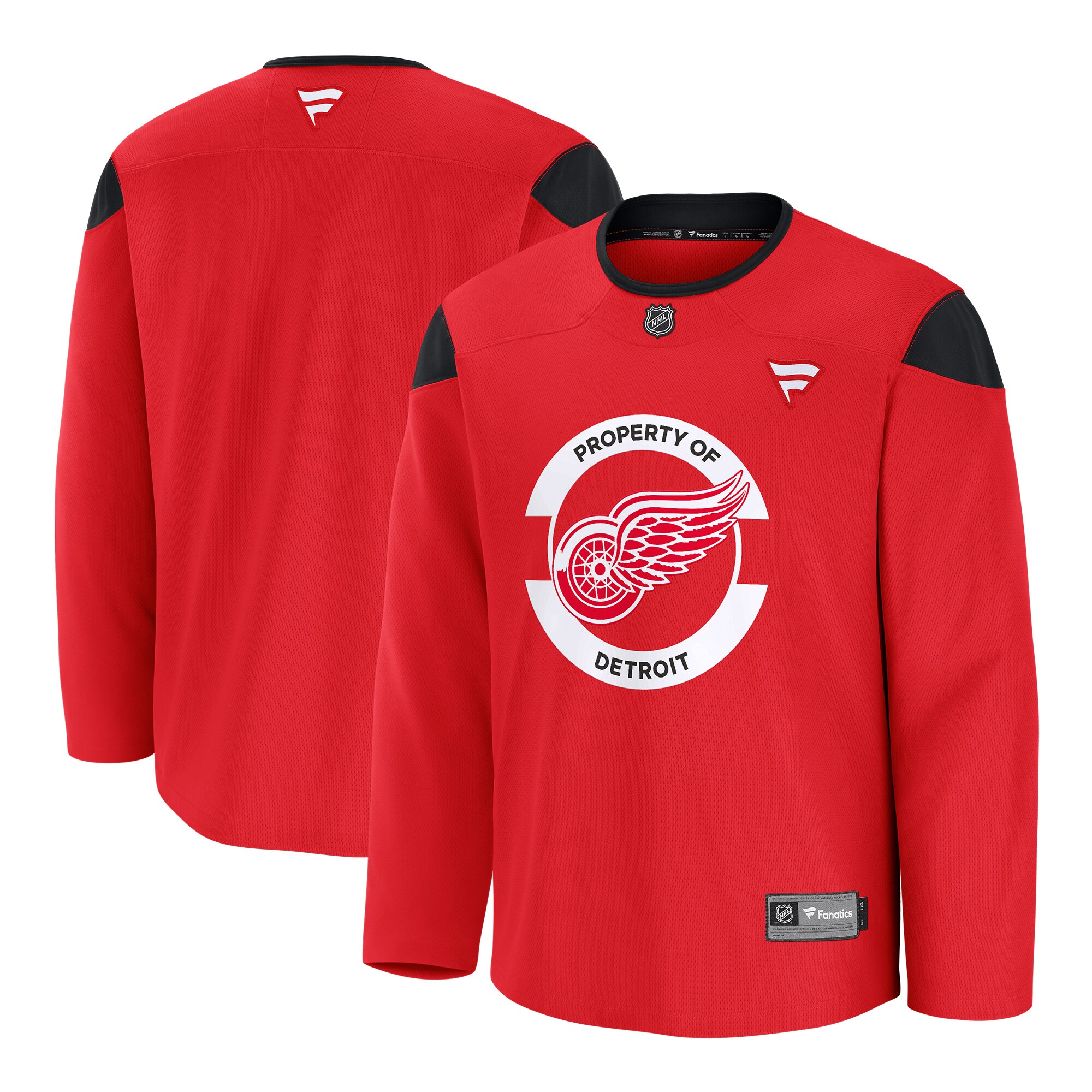 Men's Detroit Red Wings Red Home Practice Jersey
