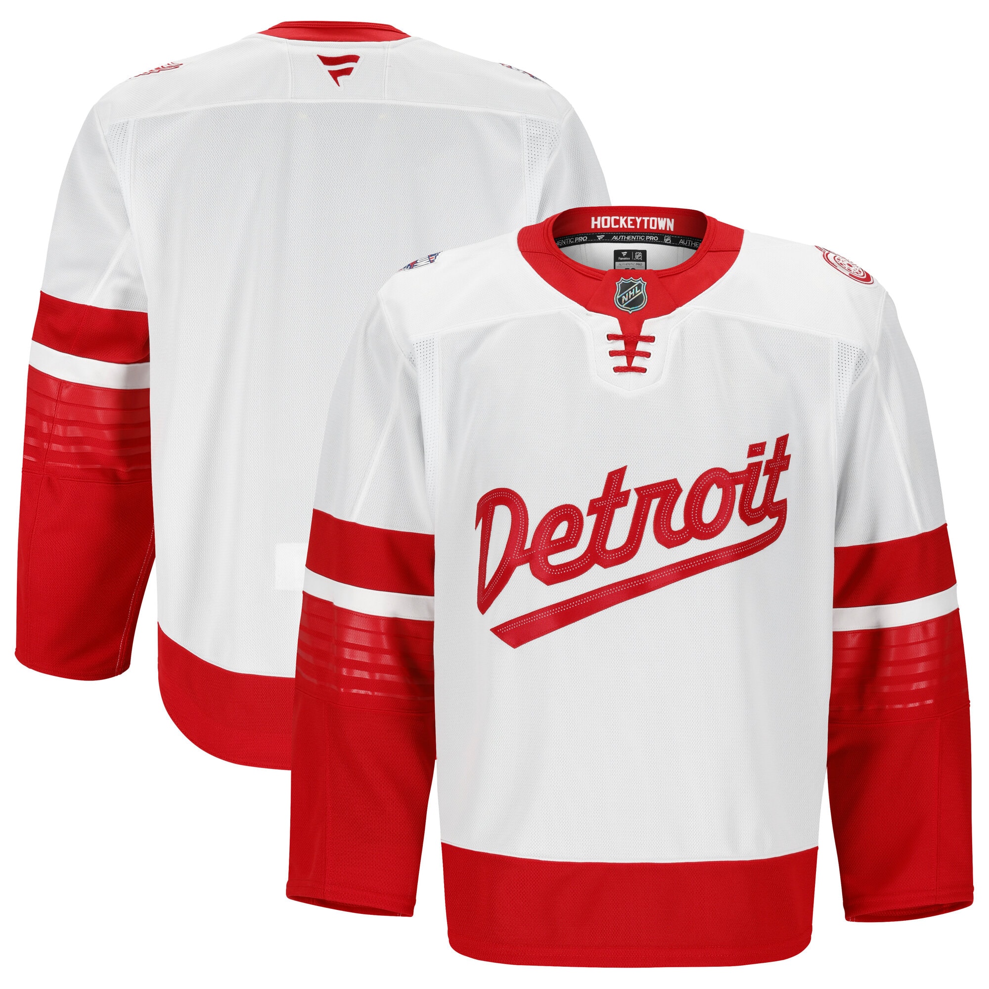 Men's Detroit Red Wings White 2025 Nhl Stadium Series Pro Jersey