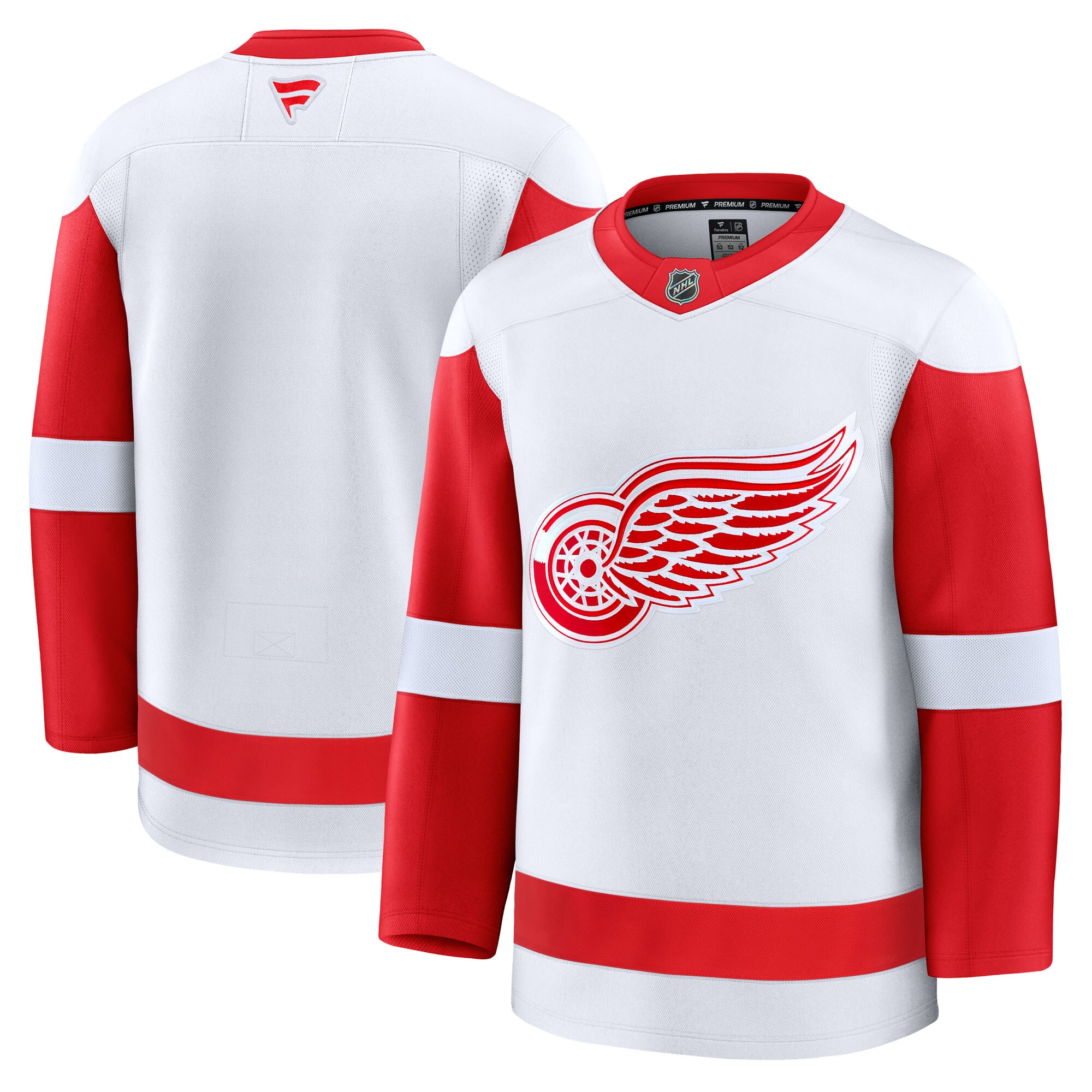 Men's Detroit Red Wings White Away Premium Jersey