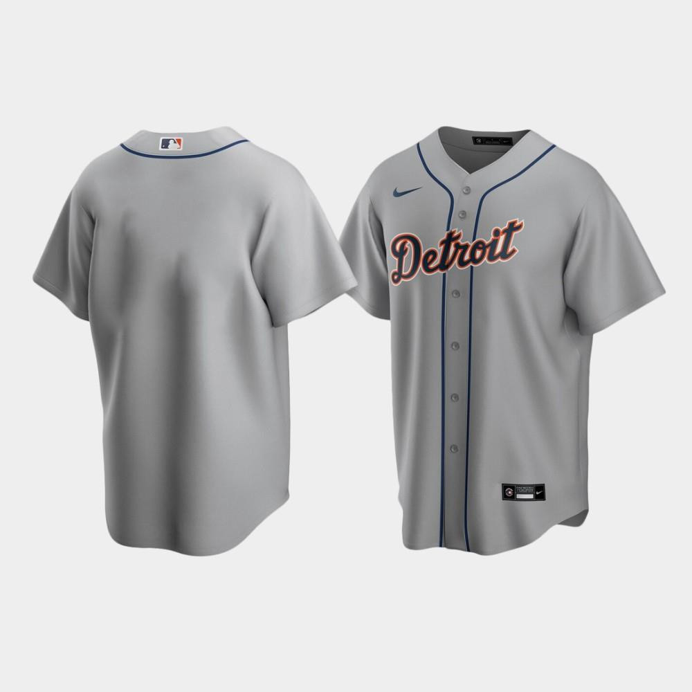 Men's Detroit Tigers Gray Road Jersey