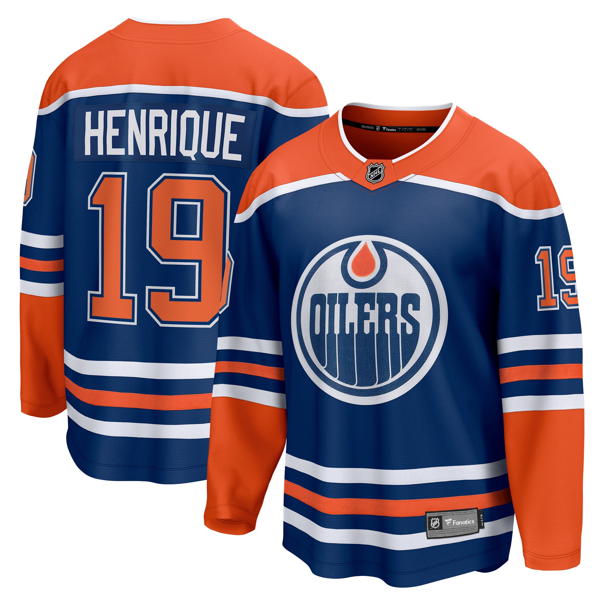 Men's Edmonton Oilers Adam Henrique Royal Home Breakaway Jersey
