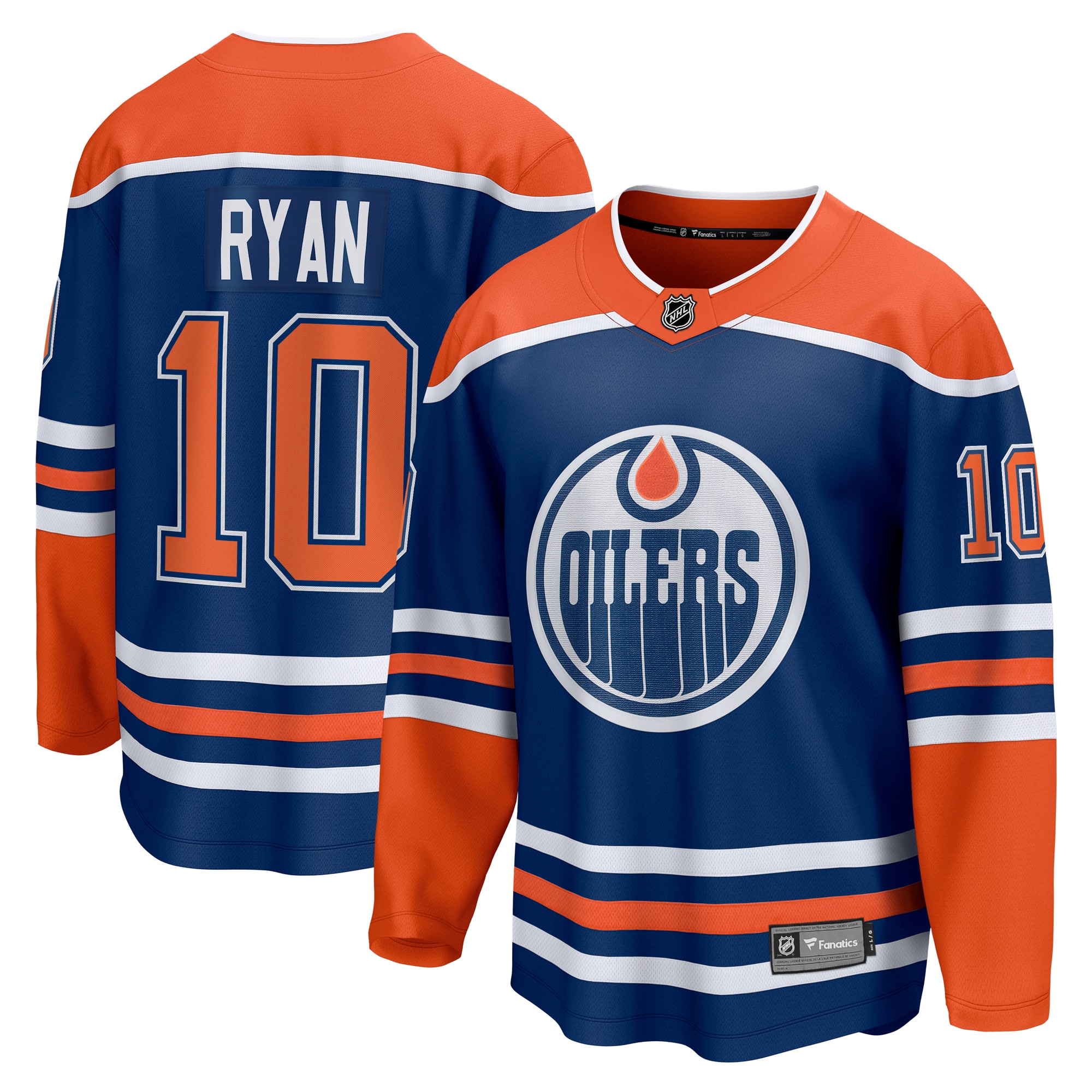 Men's Edmonton Oilers Derek Ryan Royal Home Breakaway Jersey