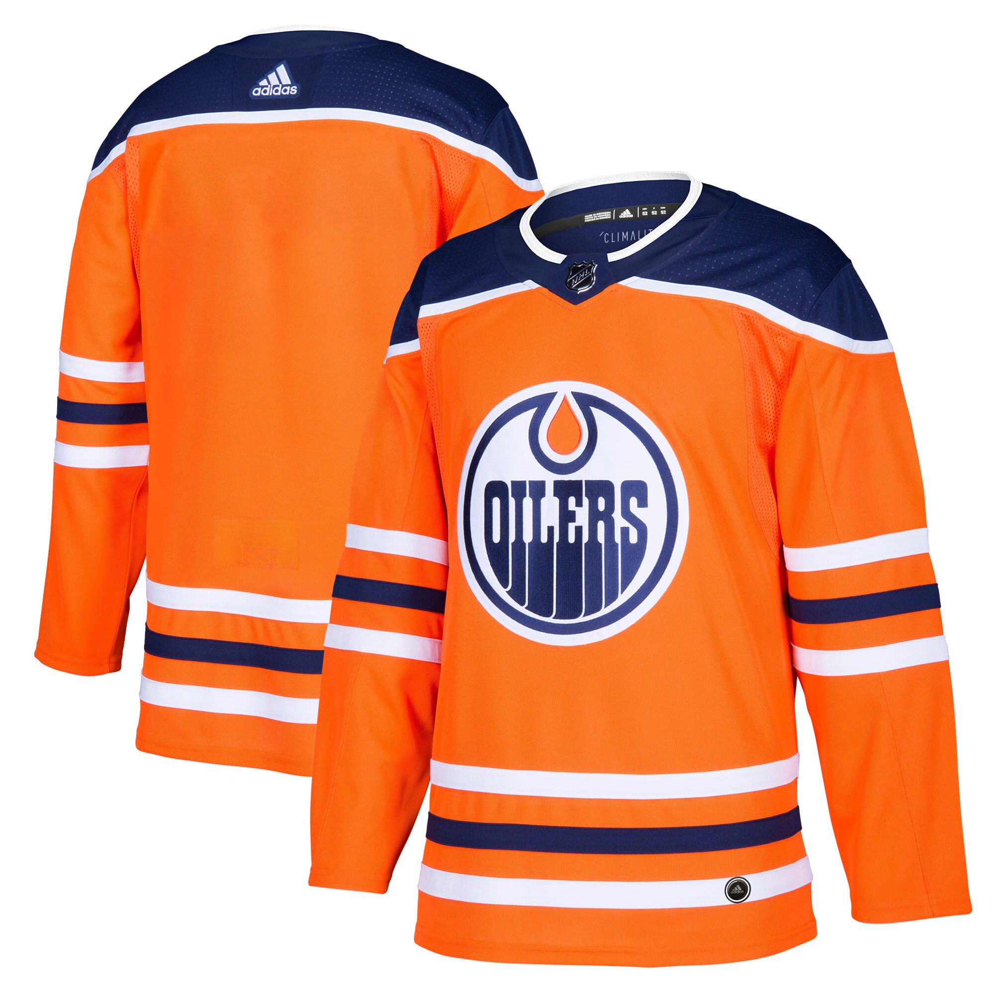 Men's Edmonton Oilers Orange Home Blank Jersey
