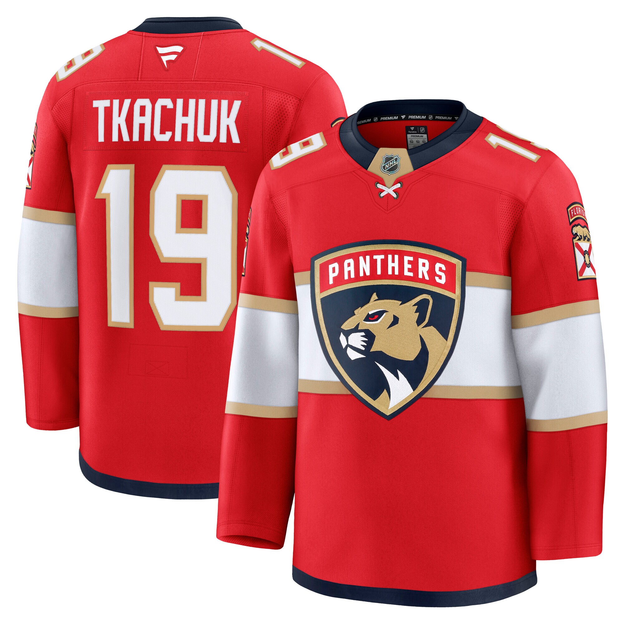 Men's Florida Panthers Matthew Tkachuk Red Home Premium Jersey
