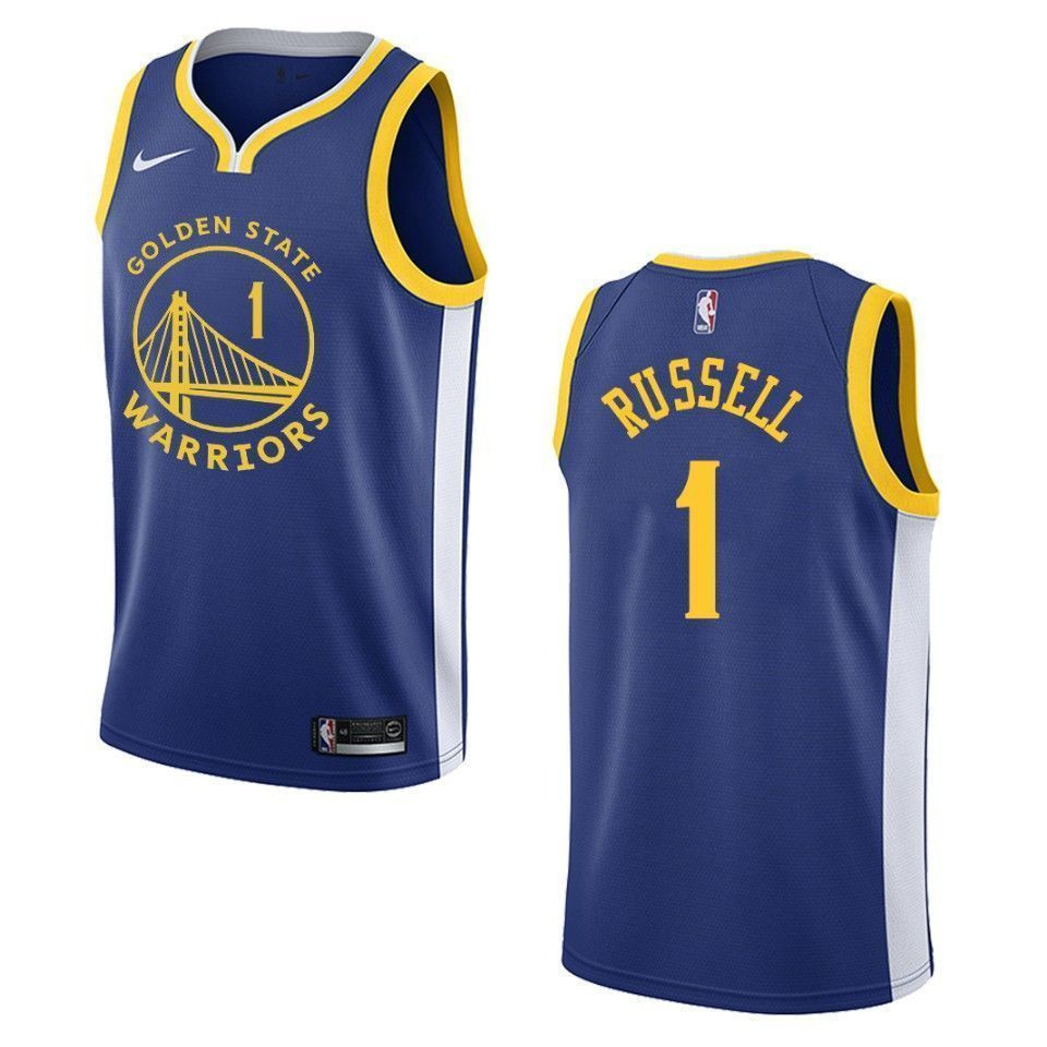 Men's Golden State Warriors 1 D'angelo Russell Icon Swingman Jersey - Royal