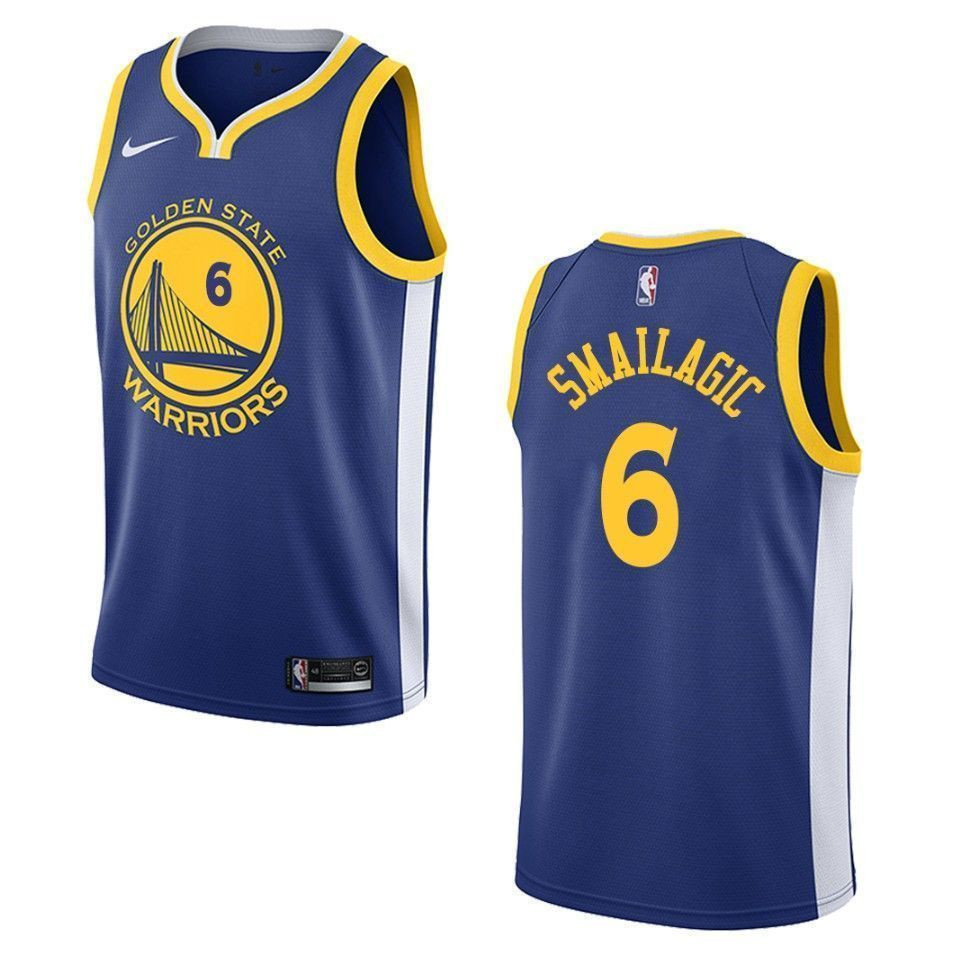 Men's Golden State Warriors 6 Alen Smailagic Icon Swingman Jersey - Royal