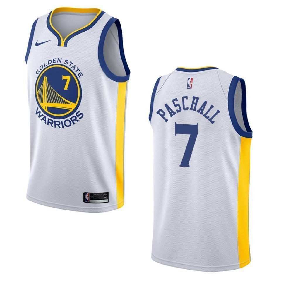 Men's Golden State Warriors 7 Eric Paschall Association Swingman Jersey - White