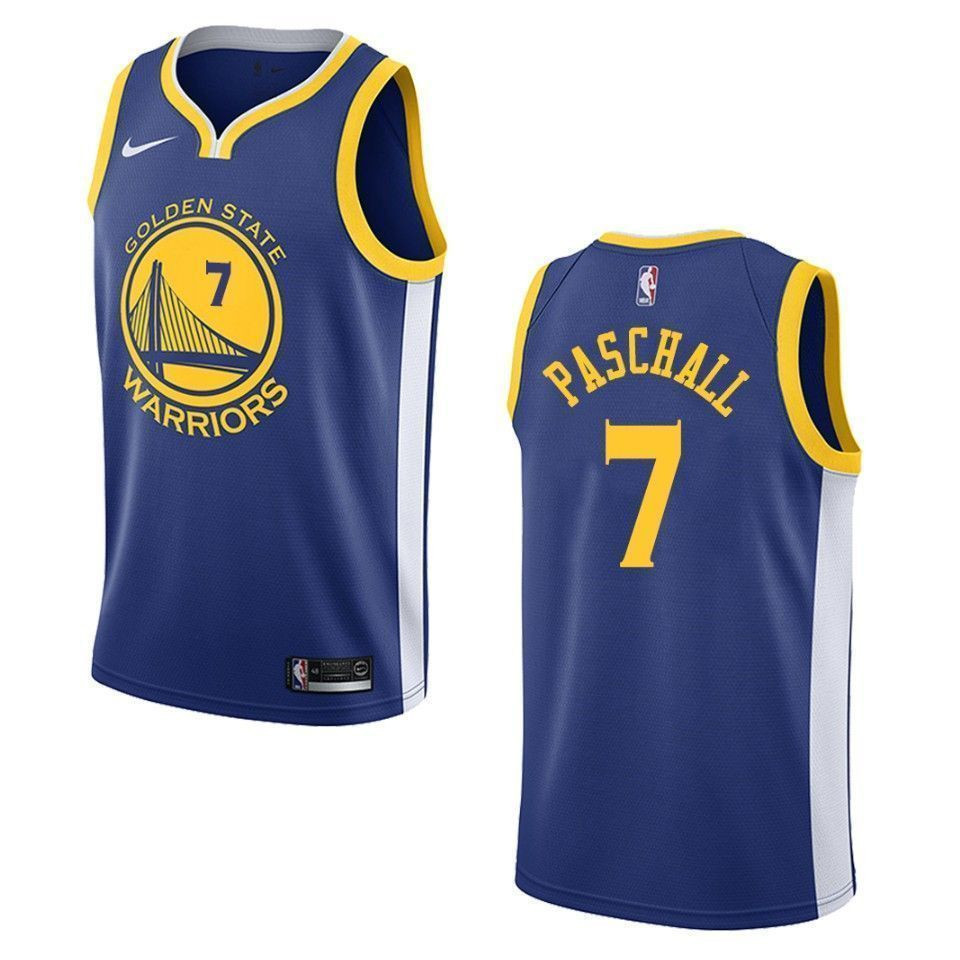 Men's Golden State Warriors 7 Eric Paschall Icon Swingman Jersey - Royal