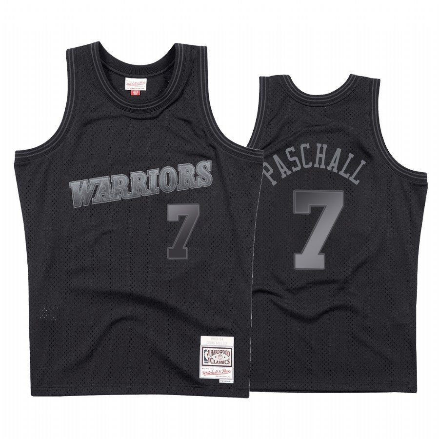 Men's Golden State Warriors Eric Paschall 7 Black Tonal Jersey