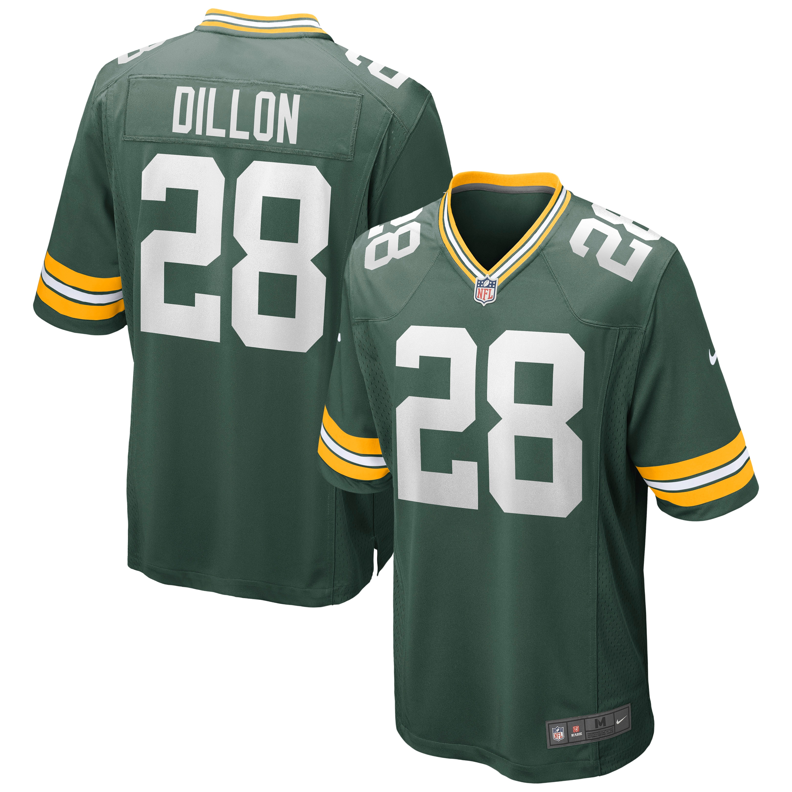 Men's Green Bay Packers Aj Dillon Green Game Jersey Js7621