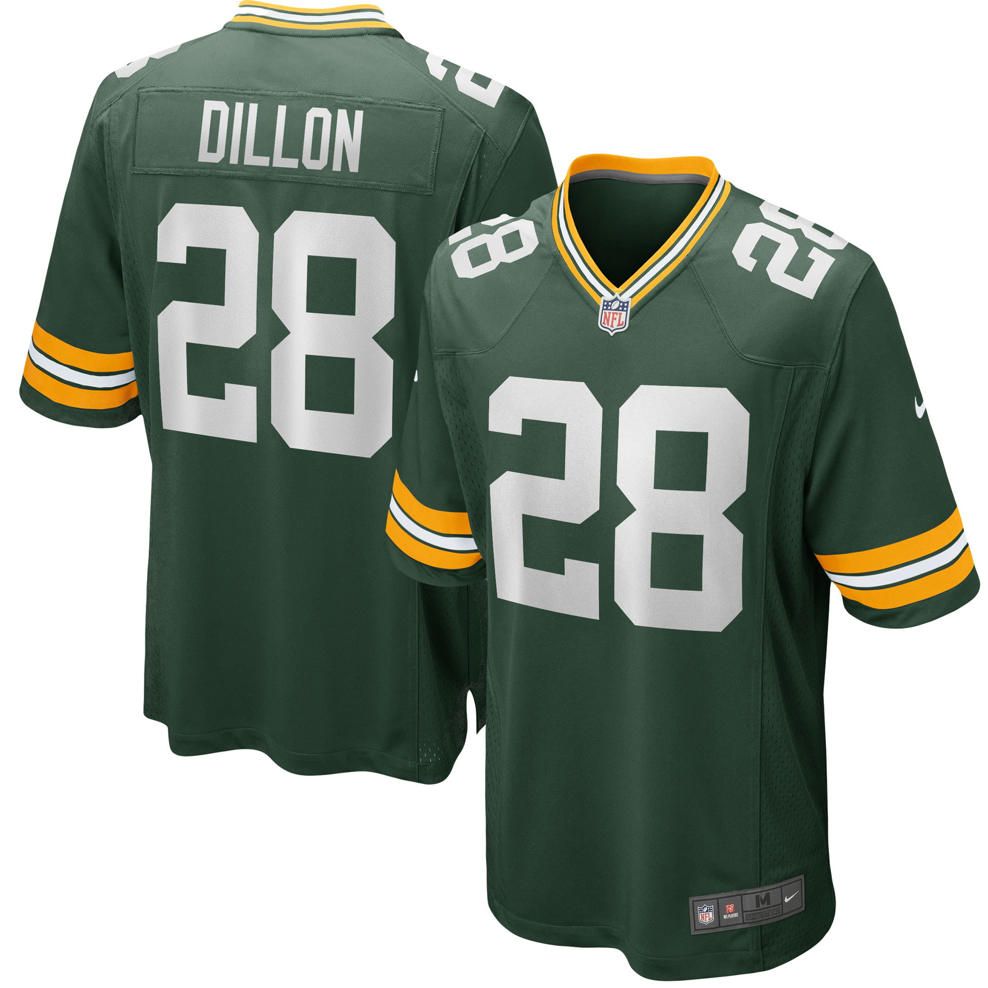 Men's Green Bay Packers Aj Dillon Green Team Game Jersey Js3238
