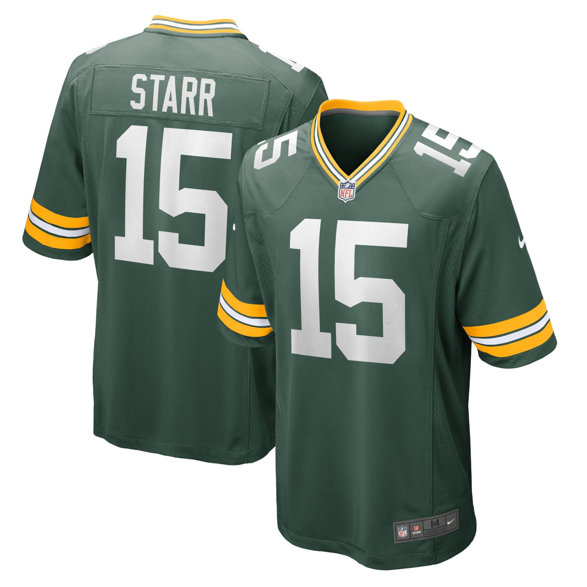 Men's Green Bay Packers Bart Starr Green Retired Player Game Jersey Js4836