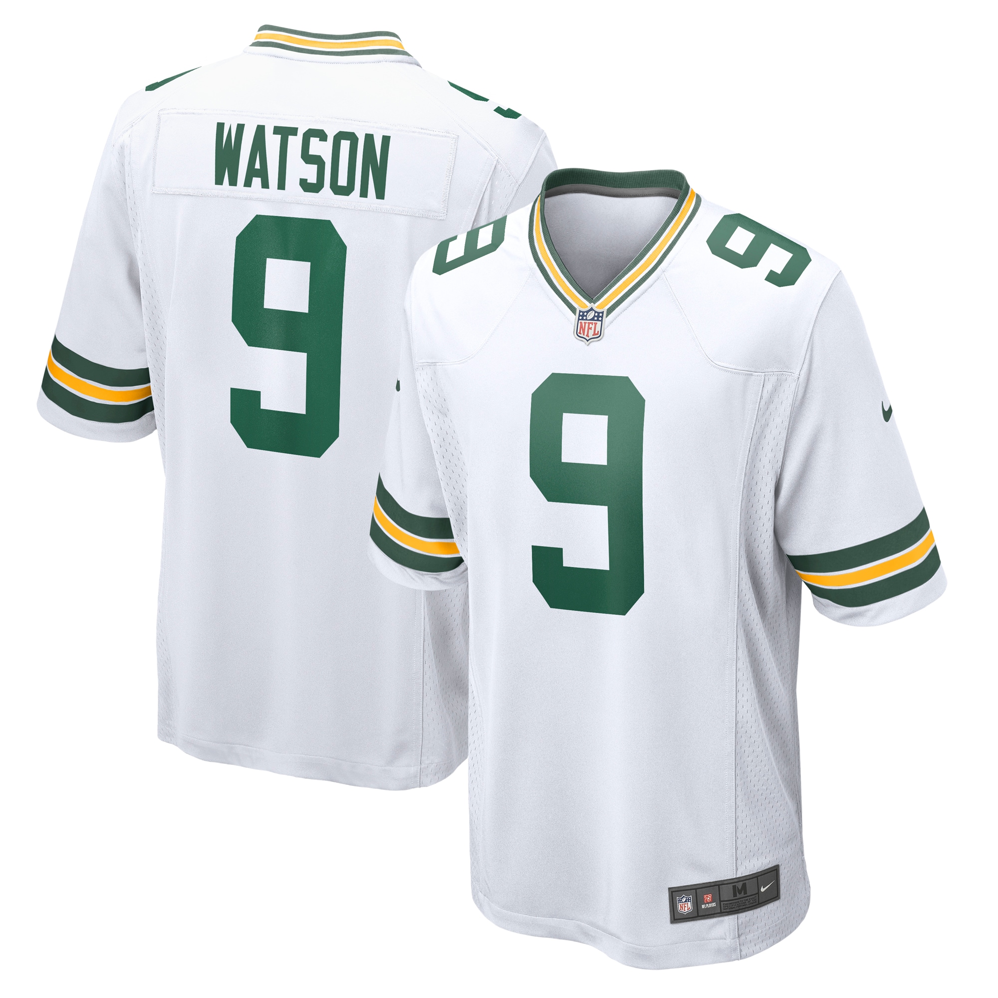 Men's Green Bay Packers Christian Watson White Game Jersey Js1382