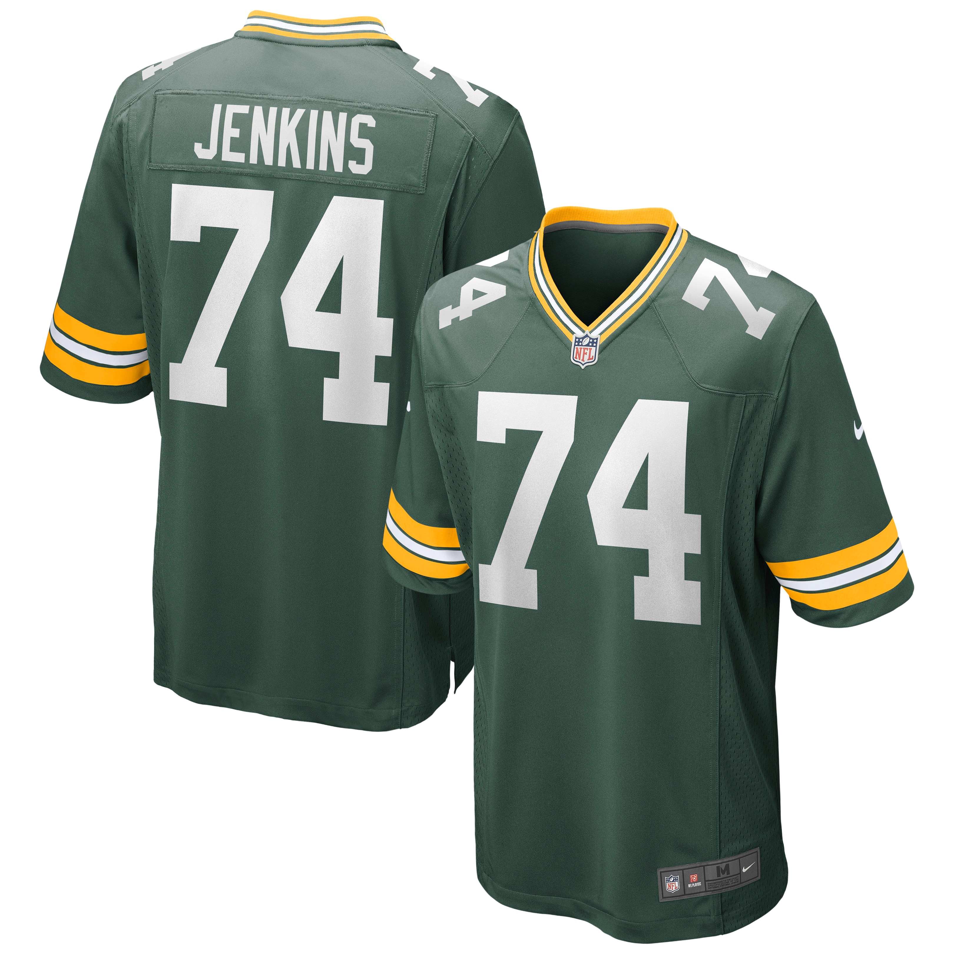 Men's Green Bay Packers Elgton Jenkins Green Game Jersey Js6285