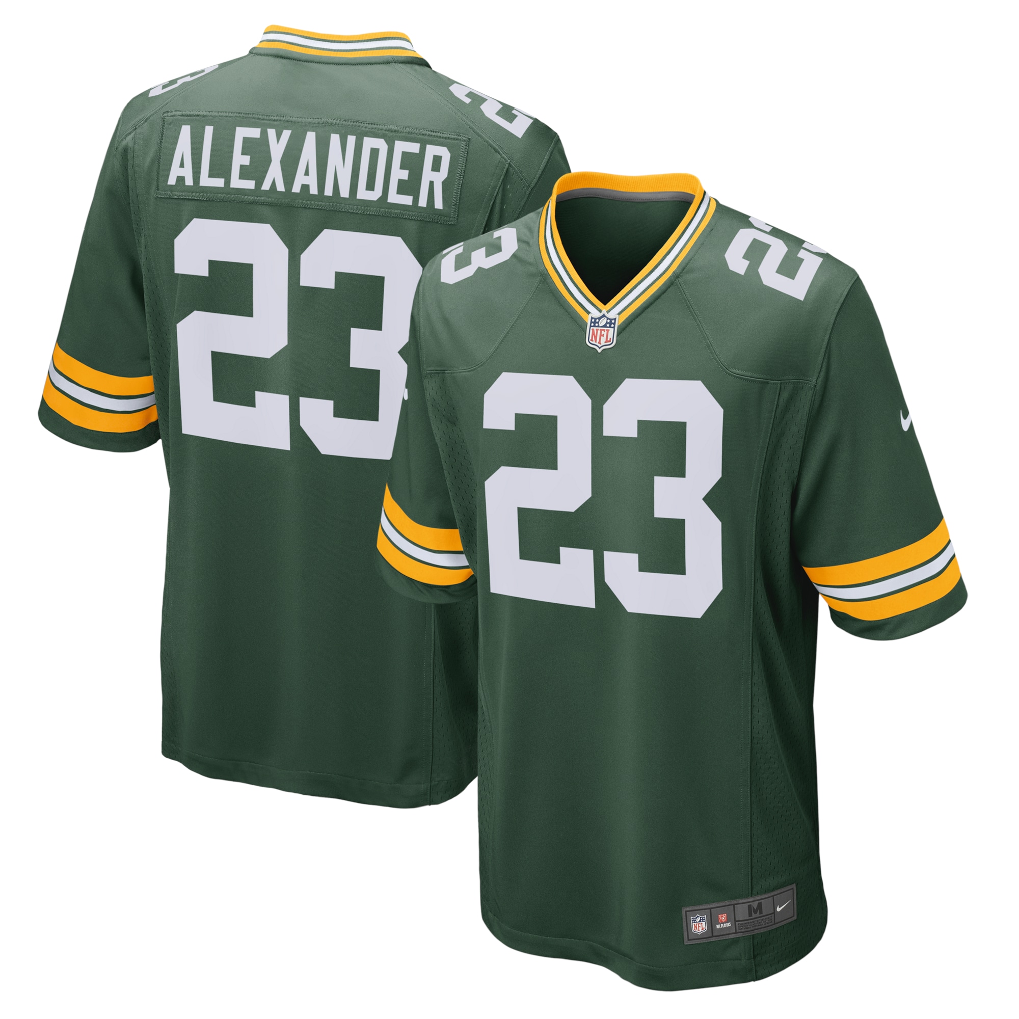 Men's Green Bay Packers Jaire Alexander Green Game Team Jersey Js2821