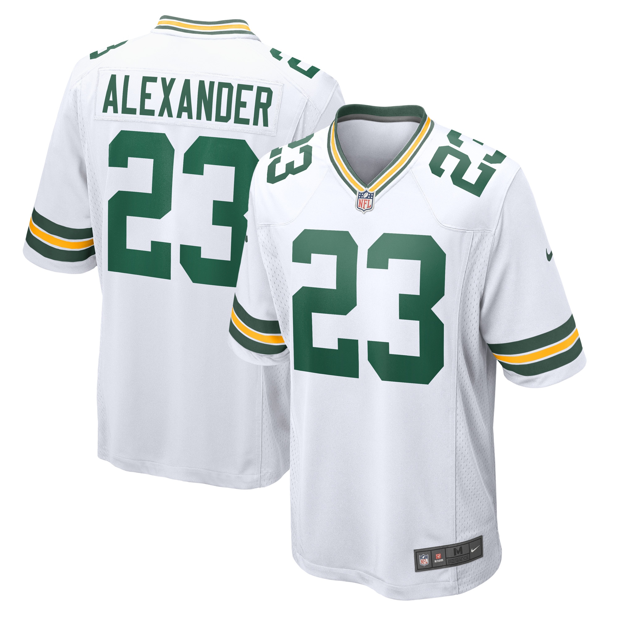 Men's Green Bay Packers Jaire Alexander White Game Player Jersey Js6457
