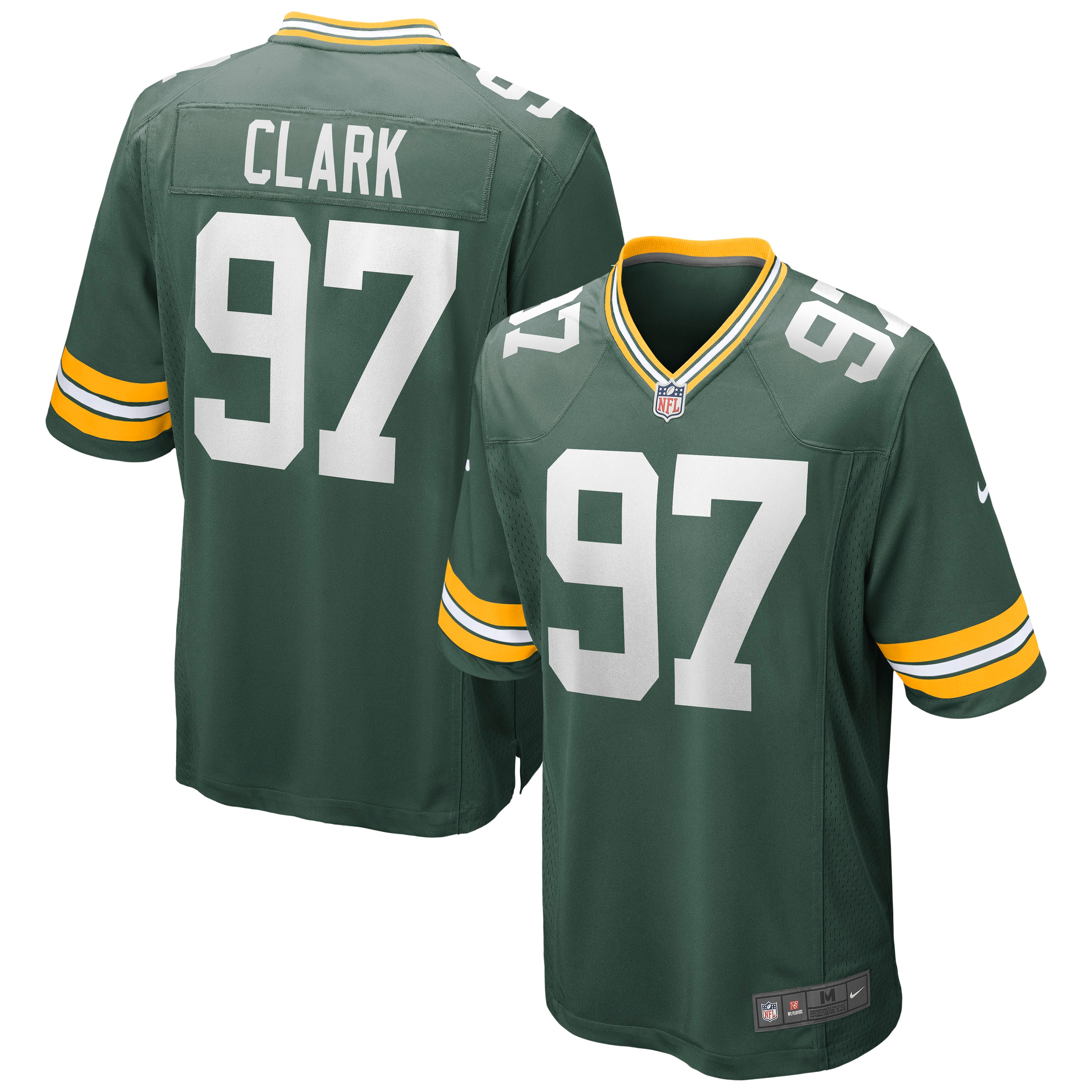 Men's Green Bay Packers Kenny Clark Green Game Jersey Js4847