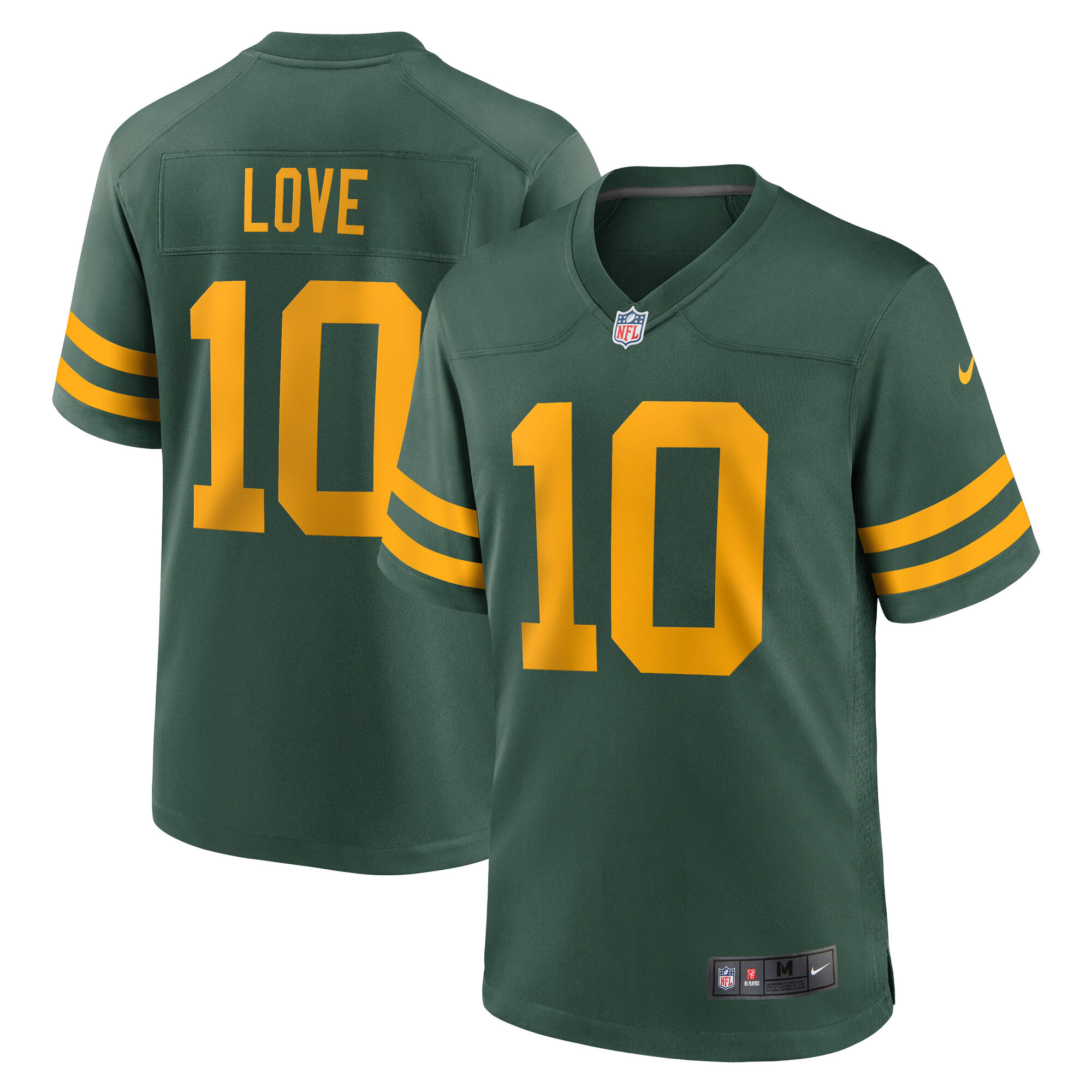 Men's Green Bay Packers Love Green Alternate Game Jersey Js2828