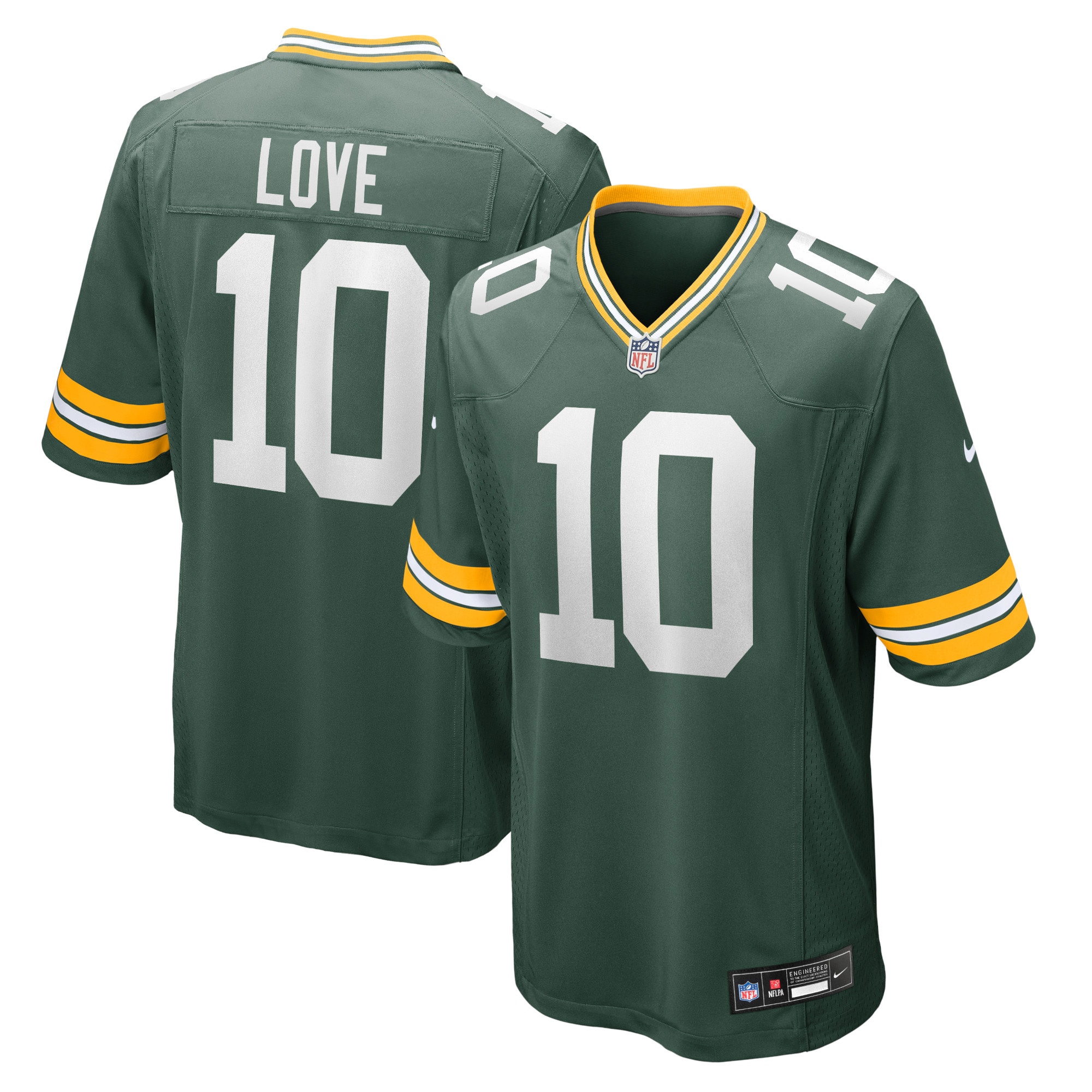 Men's Green Bay Packers Love Green Player Game Jersey Js5012