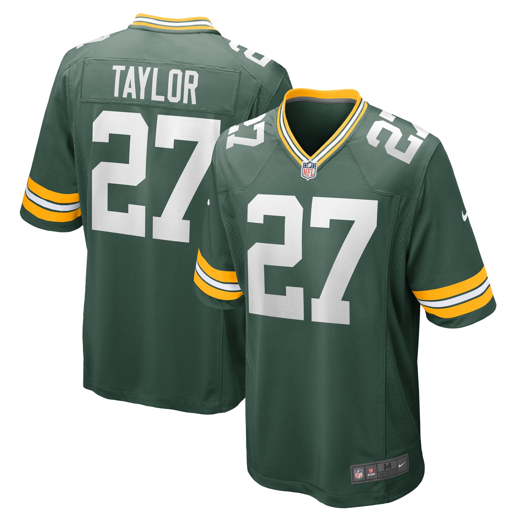 Men's Green Bay Packers Patrick Taylor Green Game Player Jersey Js3067