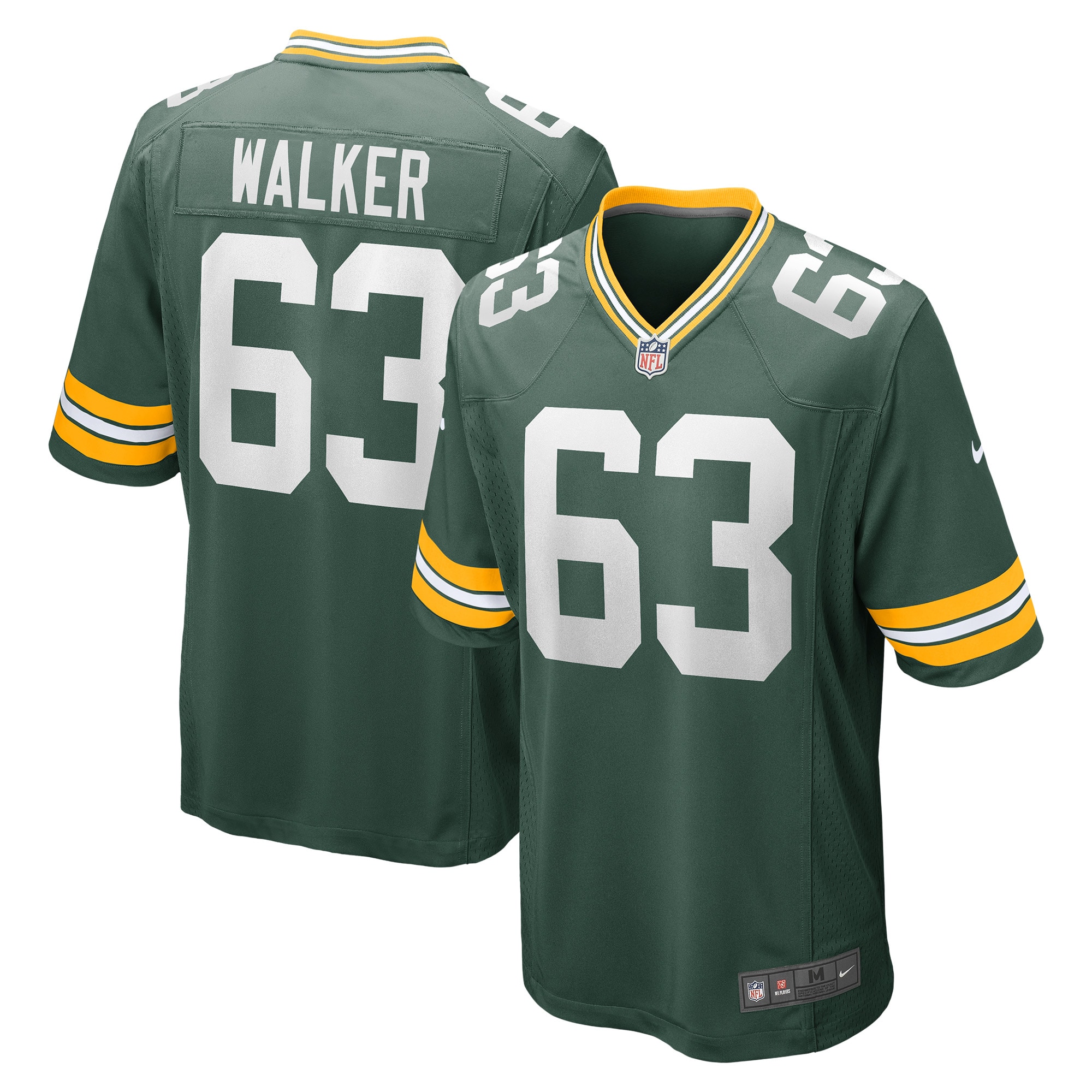 Men's Green Bay Packers Rasheed Walker Green Game Player Jersey Js9145