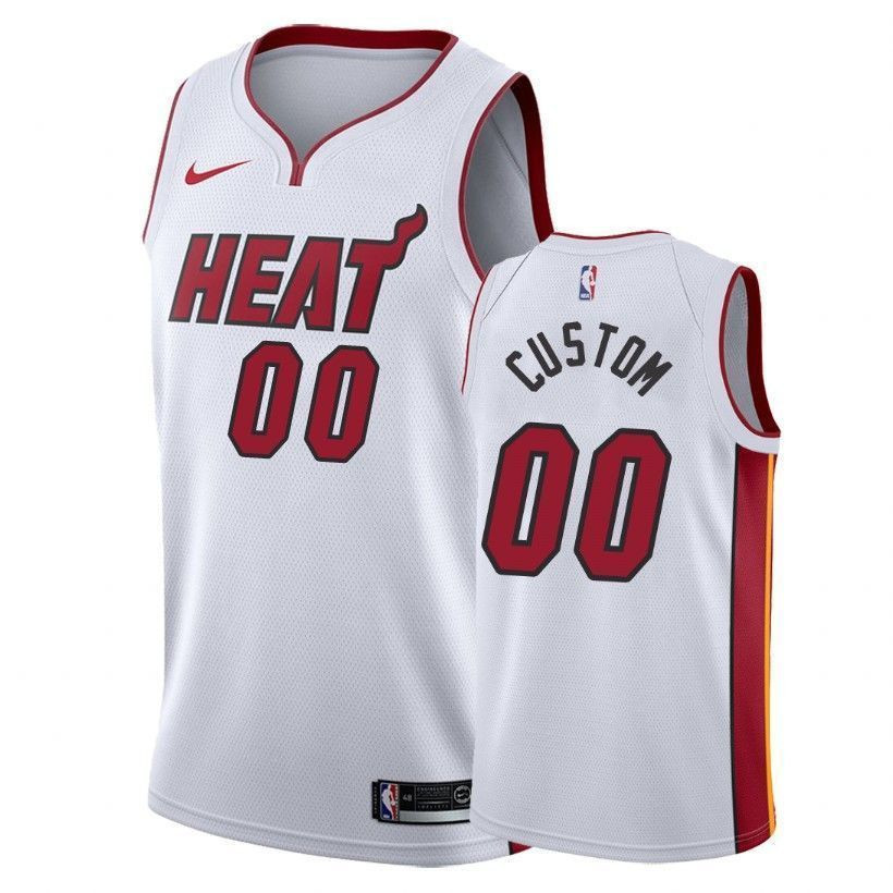 Men's Heat Male Custom 00 Association White Jersey