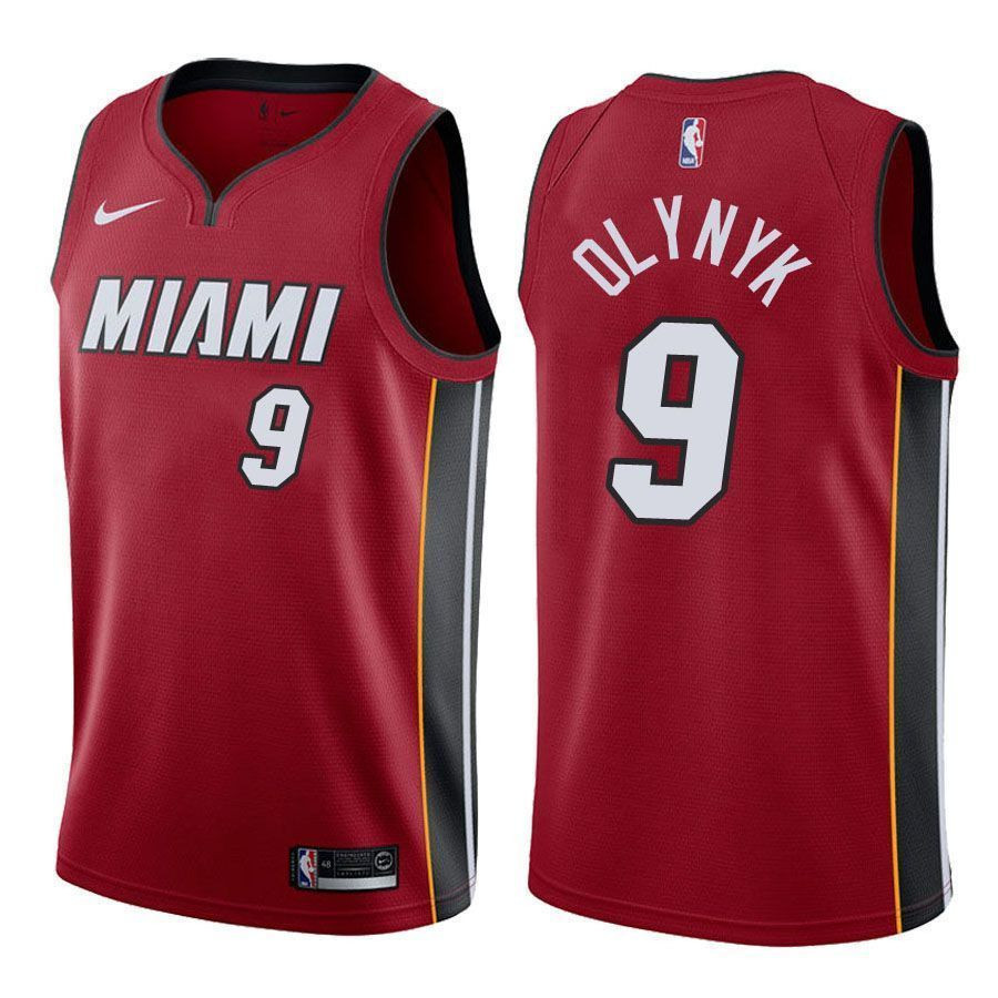 Men's Heat Male Kelly Olynyk 9 Statet Red Jersey