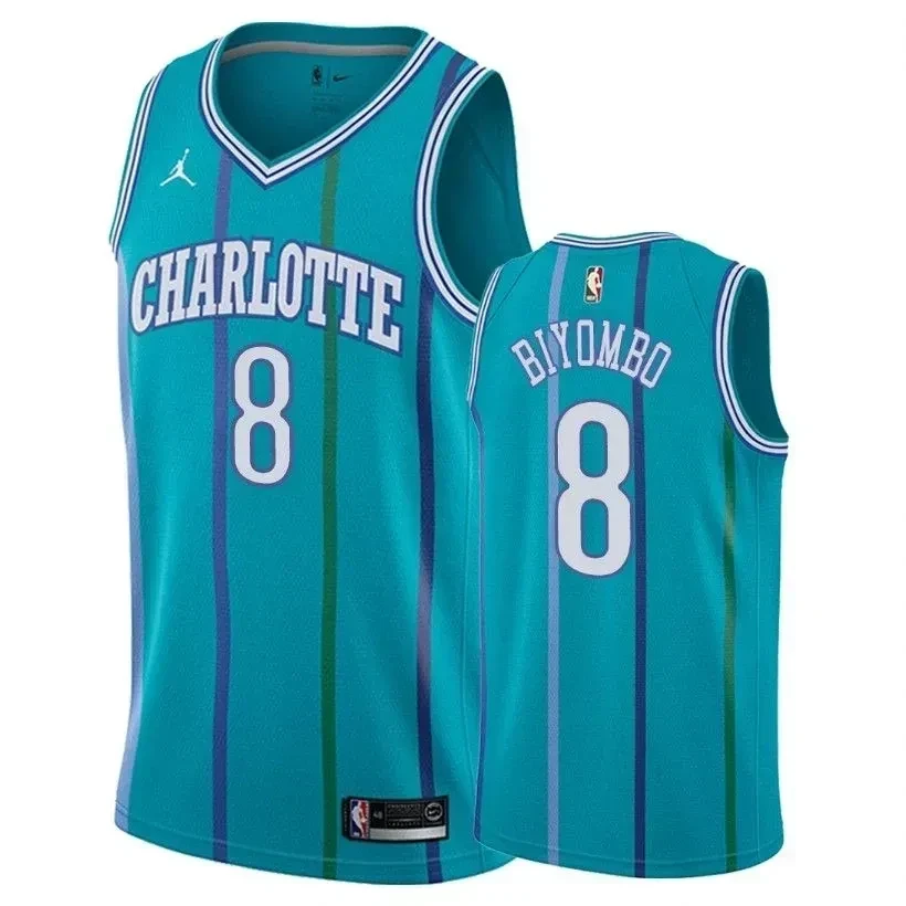 Men's Hornets Male Bismack Biyombo 8 Classic Teal Jersey