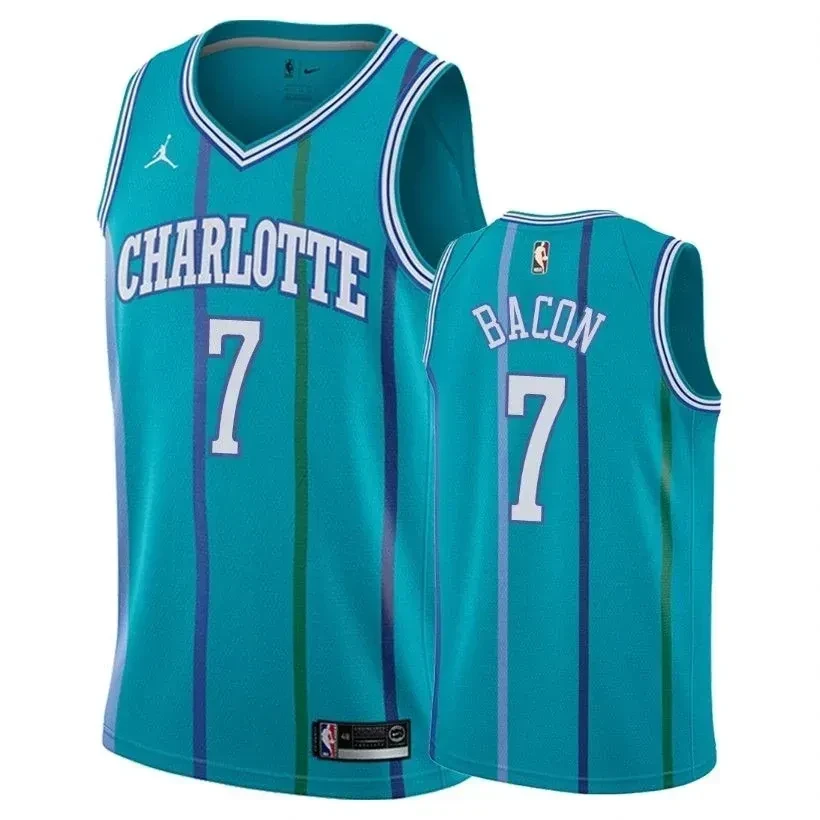 Men's Hornets Male Dwayne Bacon 7 Classic Teal Jersey