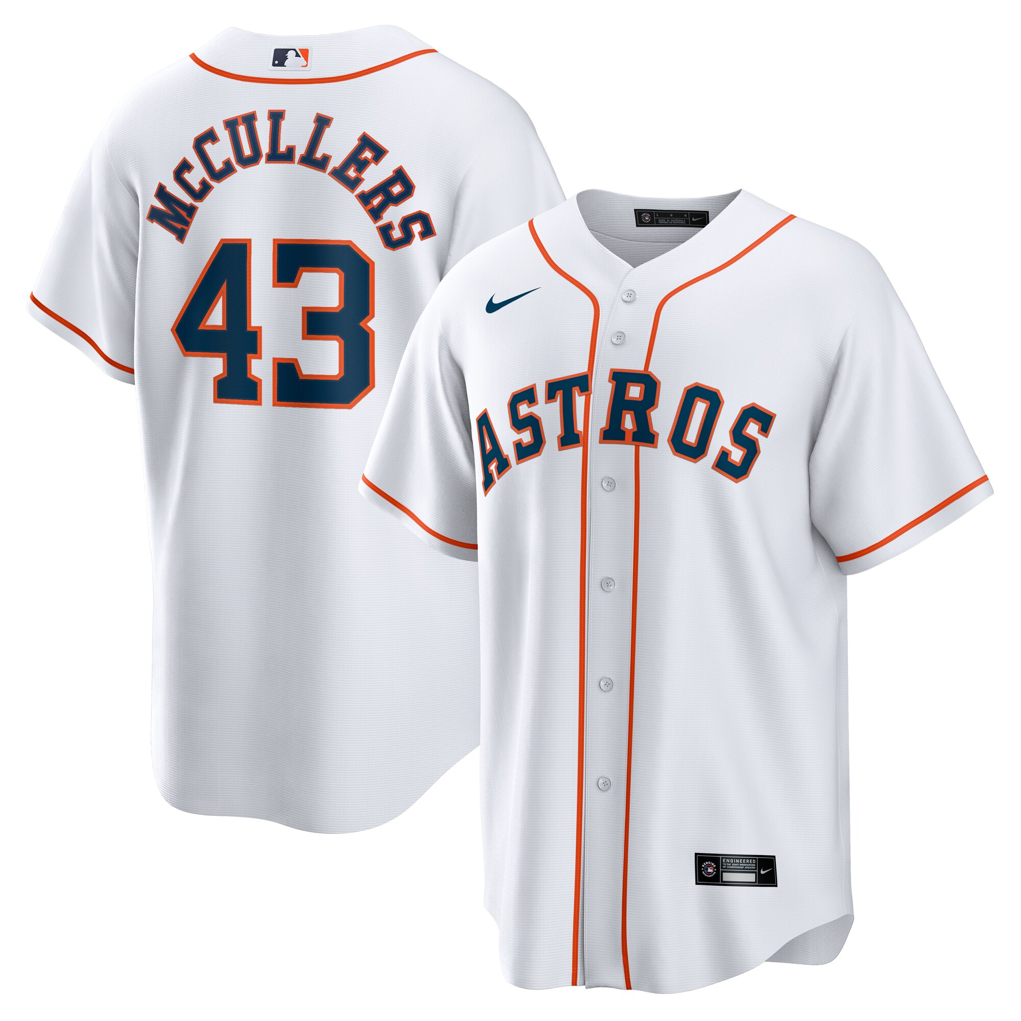 Men's Houston Astros Lance Mccullers Jr. White Home Jersey