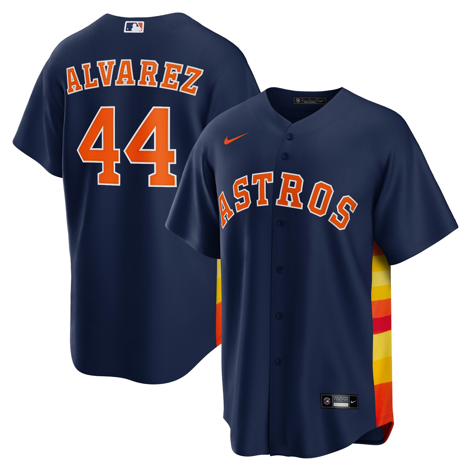 Men's Houston Astros Yordan ?lvarez Navy Alternate Player Jersey