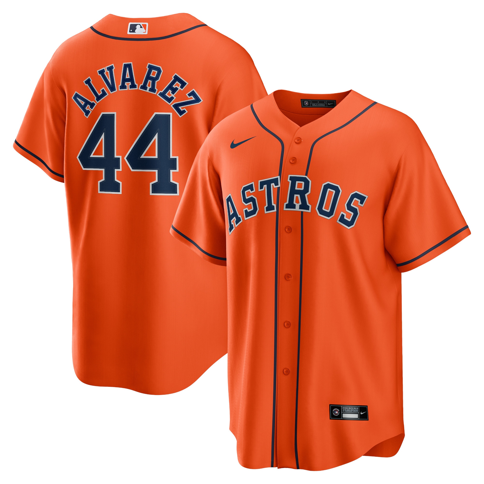 Men's Houston Astros Yordan ?lvarez Orange Alternate Player Jersey