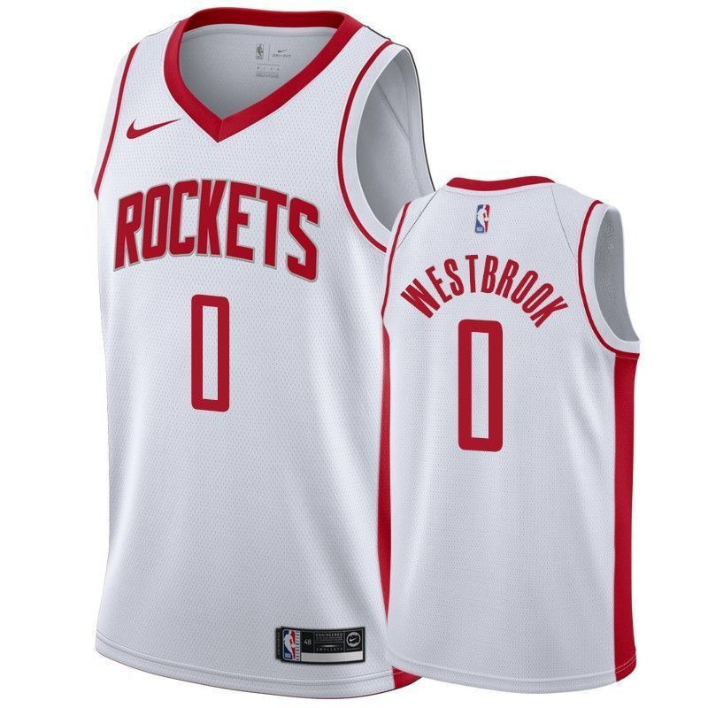 Men's Houston Rockets Russell Westbrook 0 Association Jersey